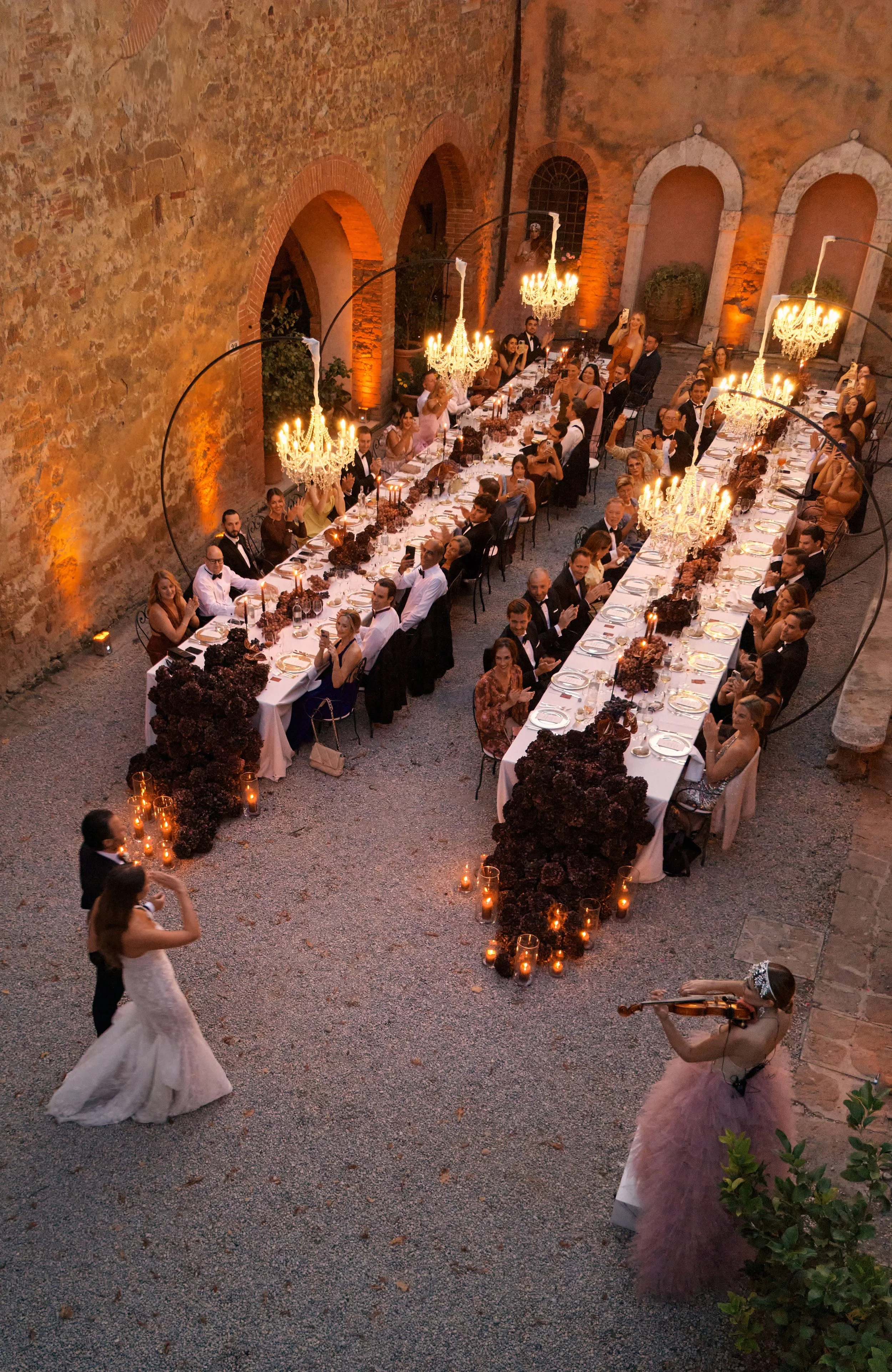 Elegant Wedding Dinner at Borgo Sant’Ambrogio