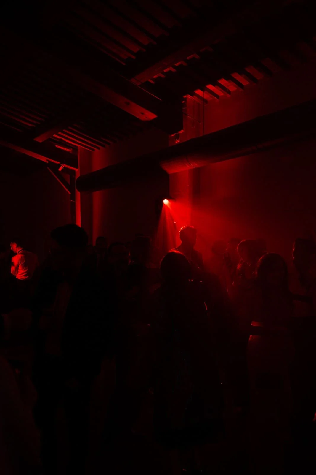 Red after party wedding vibes