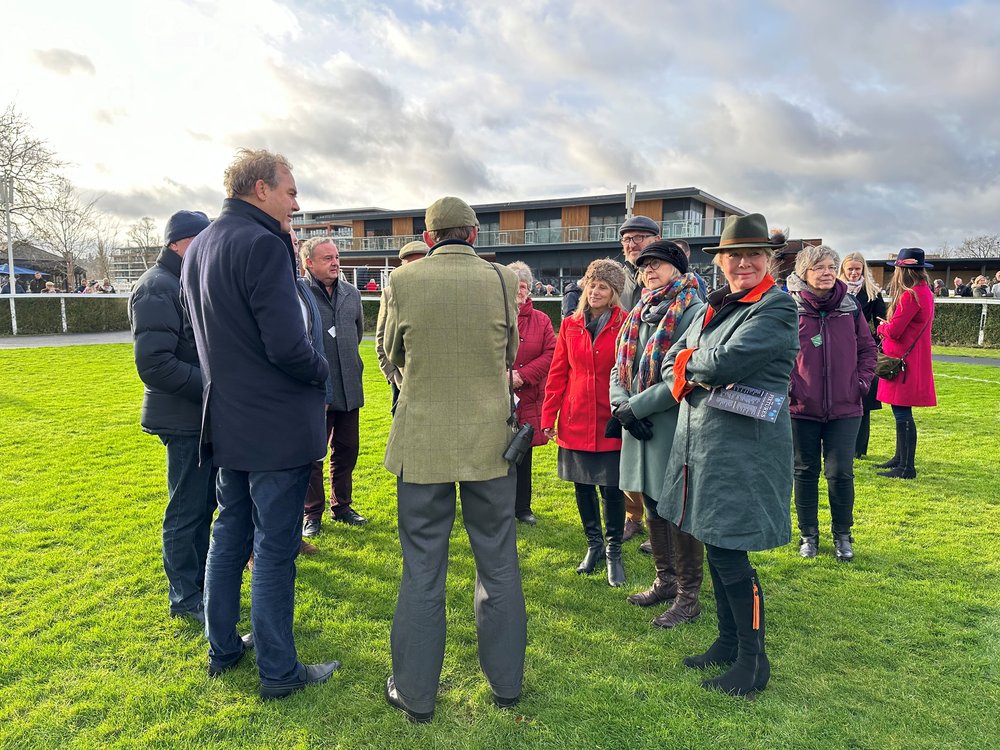 Pre-race at Newbury with Pulling Stumps