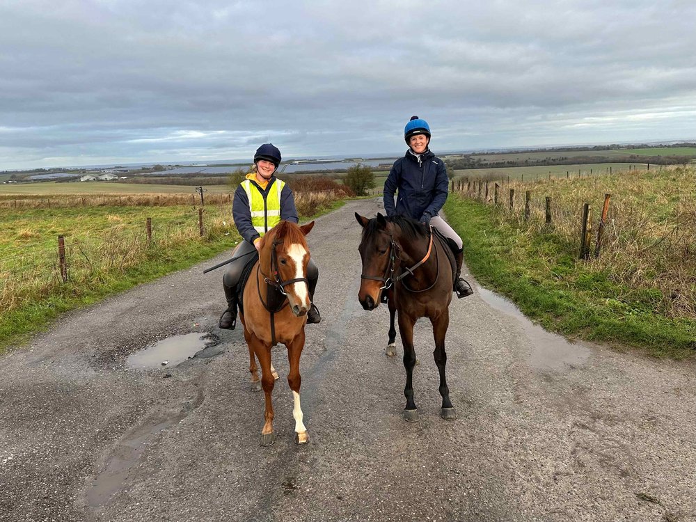 Picadilly Circus and Truthful out on a hack