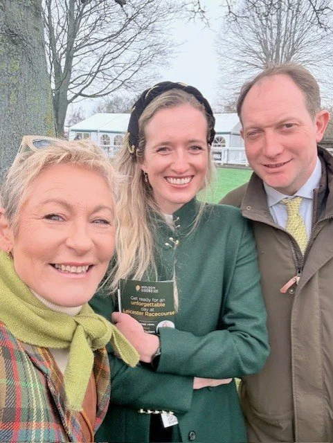 Selfies continue with trainer Ben Pauling and Frances