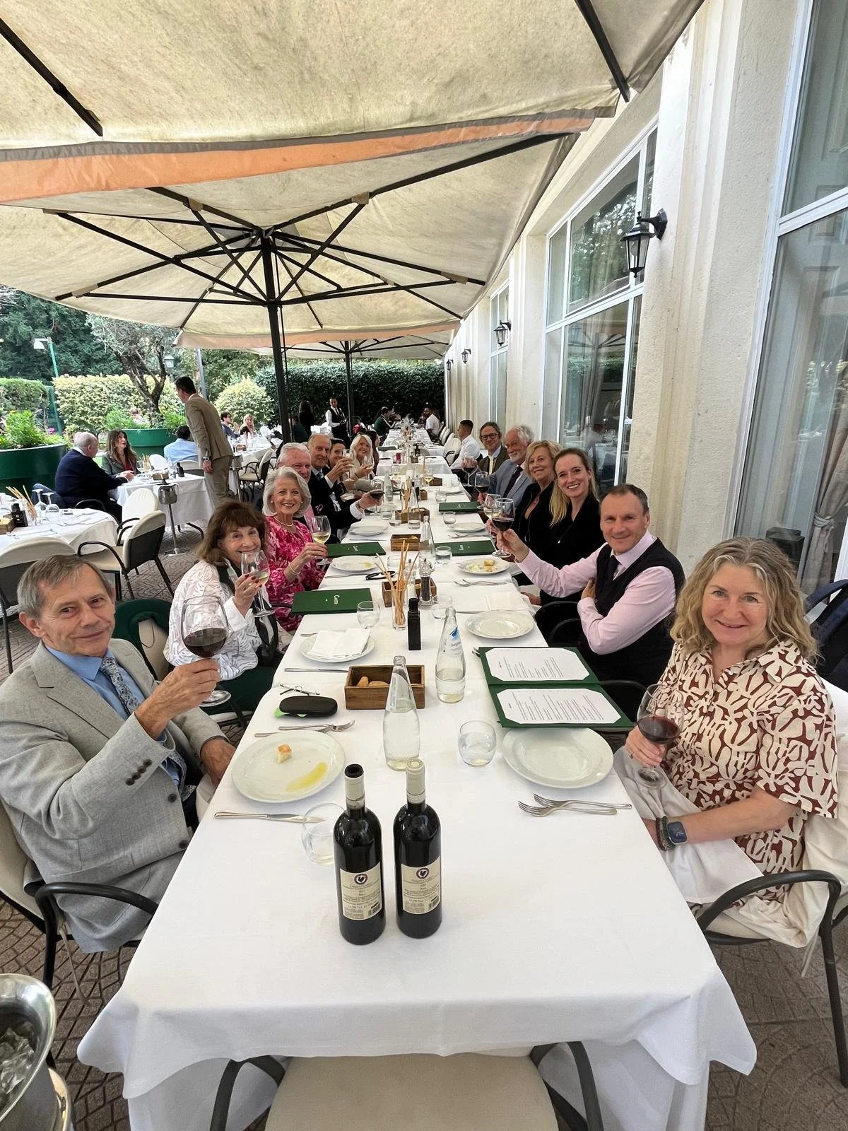 Enjoying lunch in Milan where Rhapsody secured black type (2025)