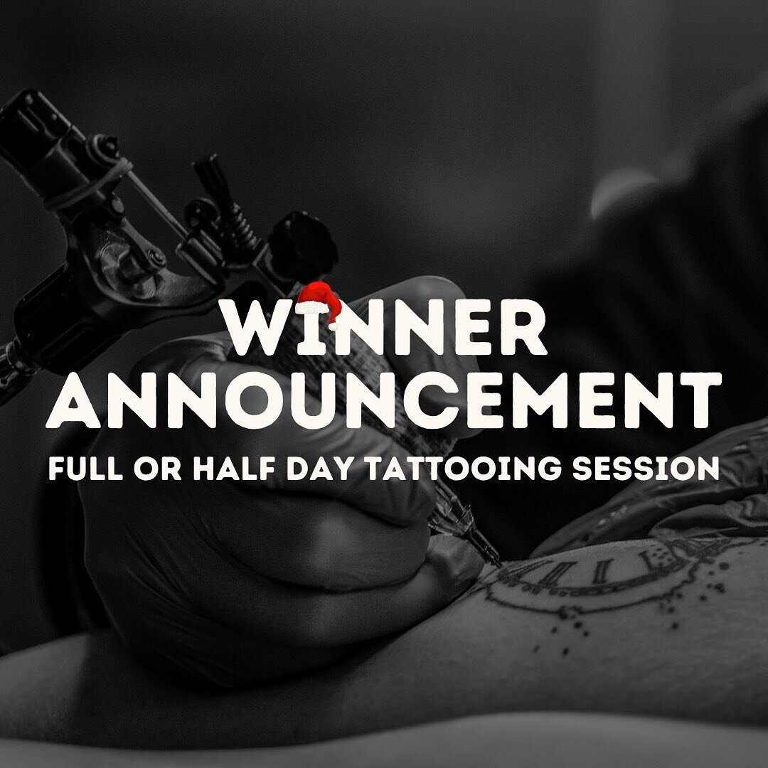 C O N G R A T U L A T I O N S to @woolsgrove for being my chosen Full Day Session Winner, and @joanapoeira89 for my chosen Half Day Winner 🏆 

Please email me to book your 2022 tattooing sessions - ashtattoos@hotmail.com 

Thankyou to everyone who e