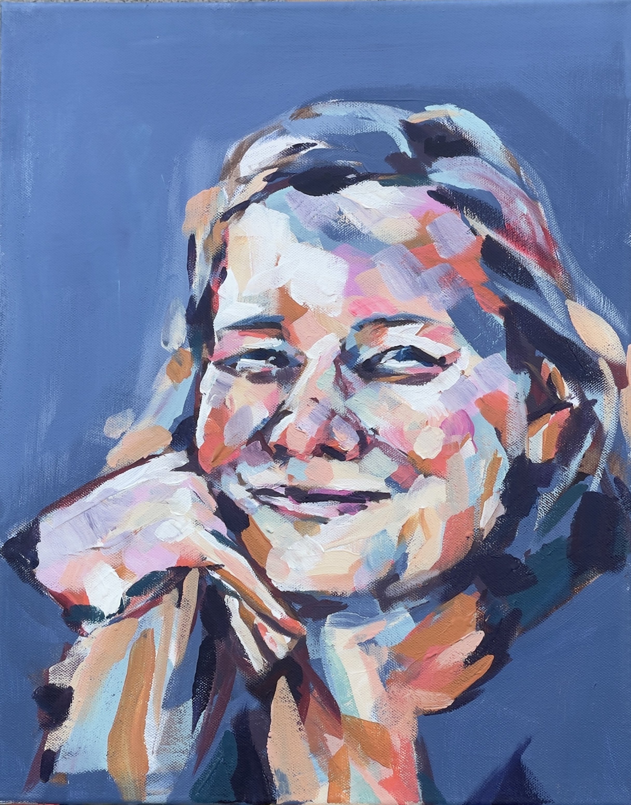 Blue portrait