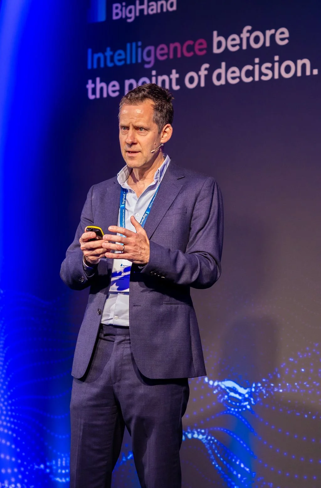 Speaker presenting the BigHand Conference 2026 in London