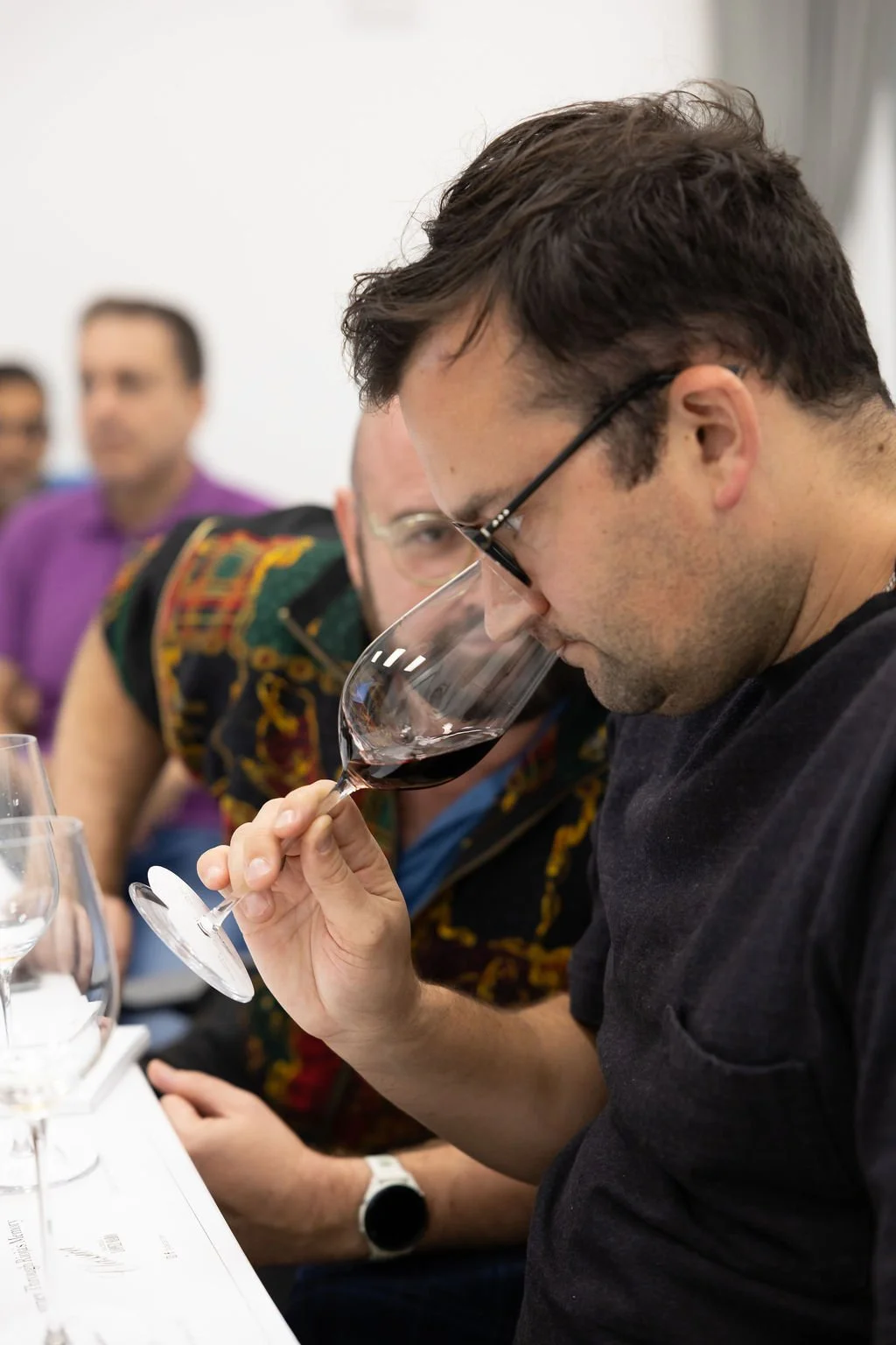 Taking in the aromas