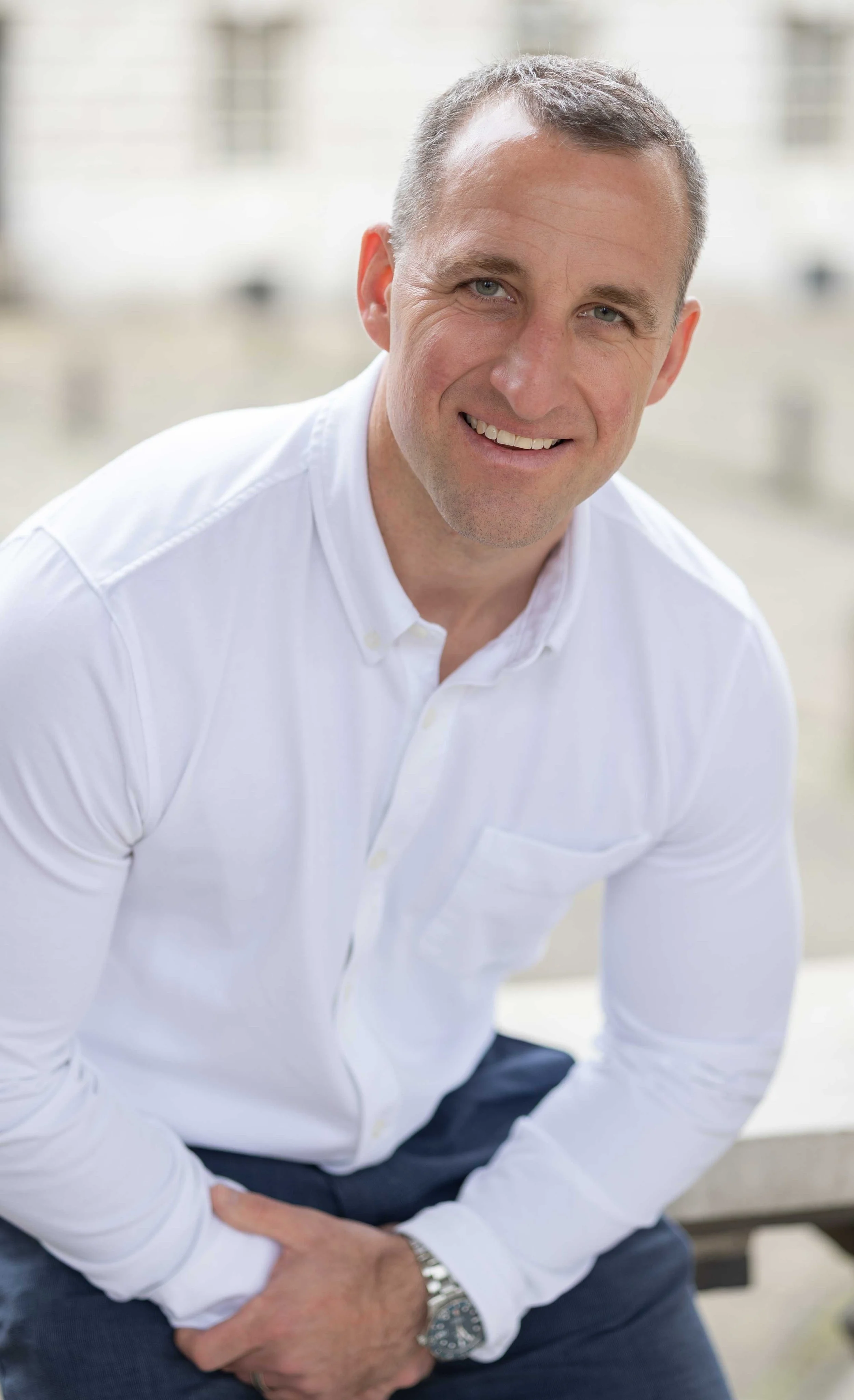 Modern male business outdoor headshots 