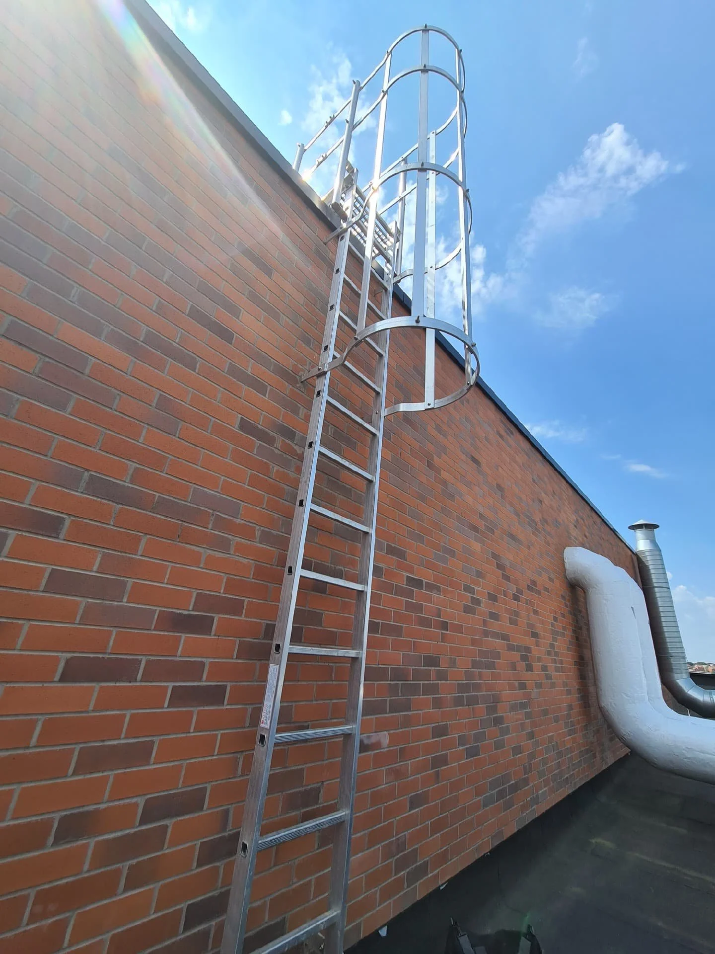 Caged Ladders | Fixed Ladders with Safety Cages — ALTUS