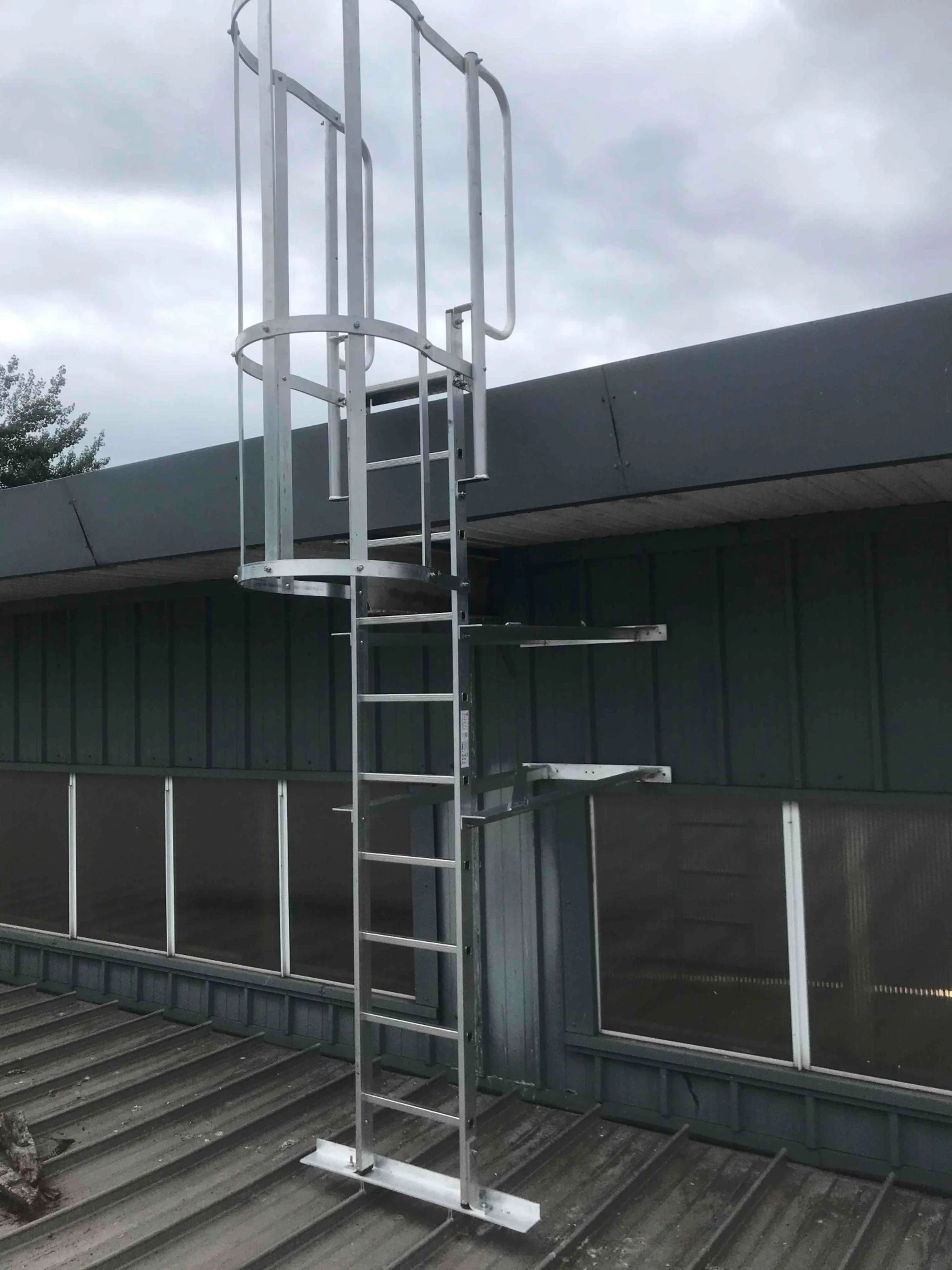 Caged Ladders Fixed Access Ladders with Safety Cages — ALTUS