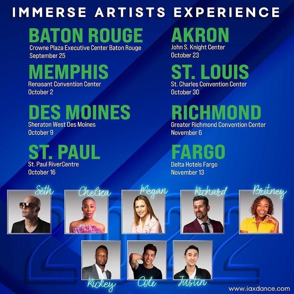 Dance Convention Alert‼️

Dance Explosion Dancers💚🖤, 

Join us in this one-day convention on October 9th for the Immerse Artists Experience! Learn from incredibly talented dancers and choreographers. They have done it all from Broadway, television 