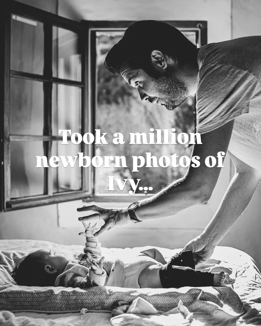 Yep.
A photographer.
Managed to lose her own newborn photos.
Kind of represents those early newborn, lack-of-sleep, baby-brain days. 😂

It really stung at the time (still kinda does), because those months go by in such a blur. Photos are the only wa