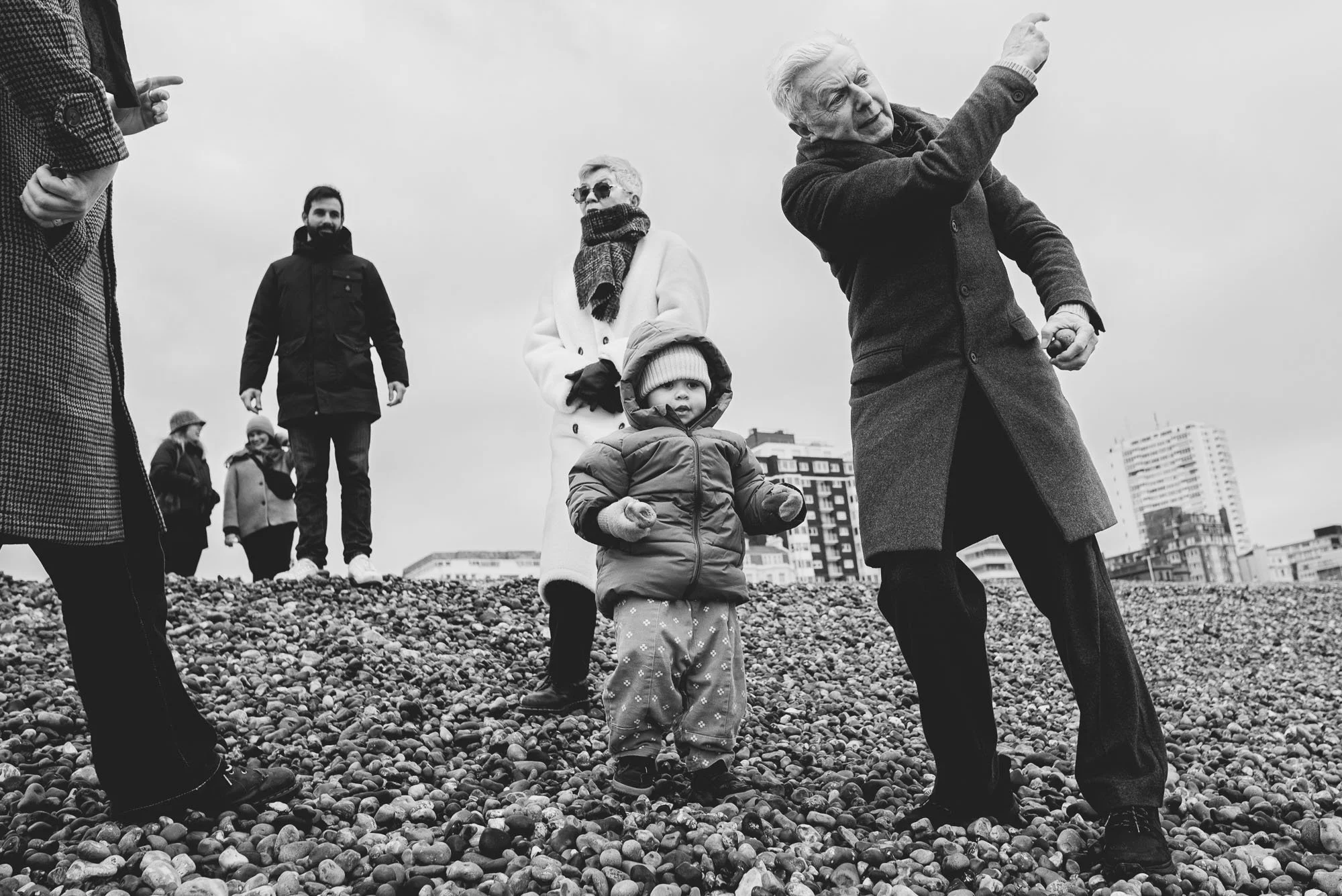 Candid Family Photography on Brighton Beach
