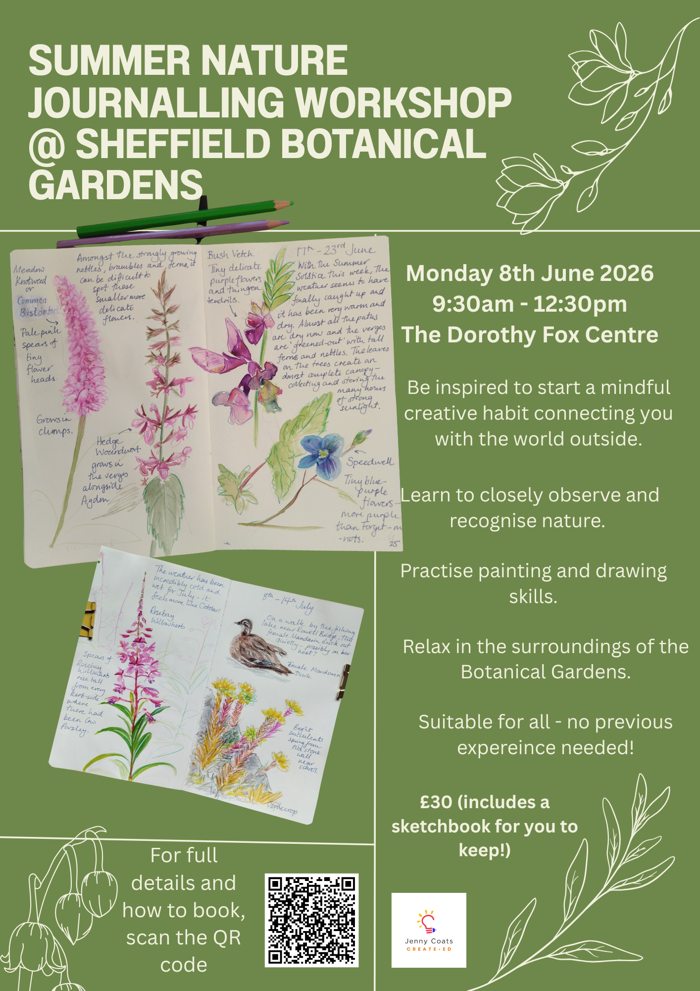 Summer Nature Journalling With Jenny Coats 