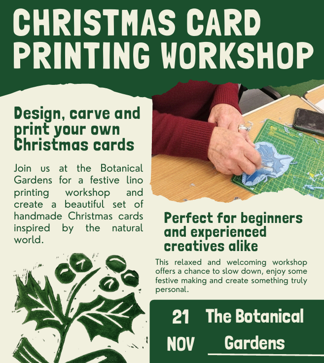 Christmas card printing workshop - with Jenny Coats
