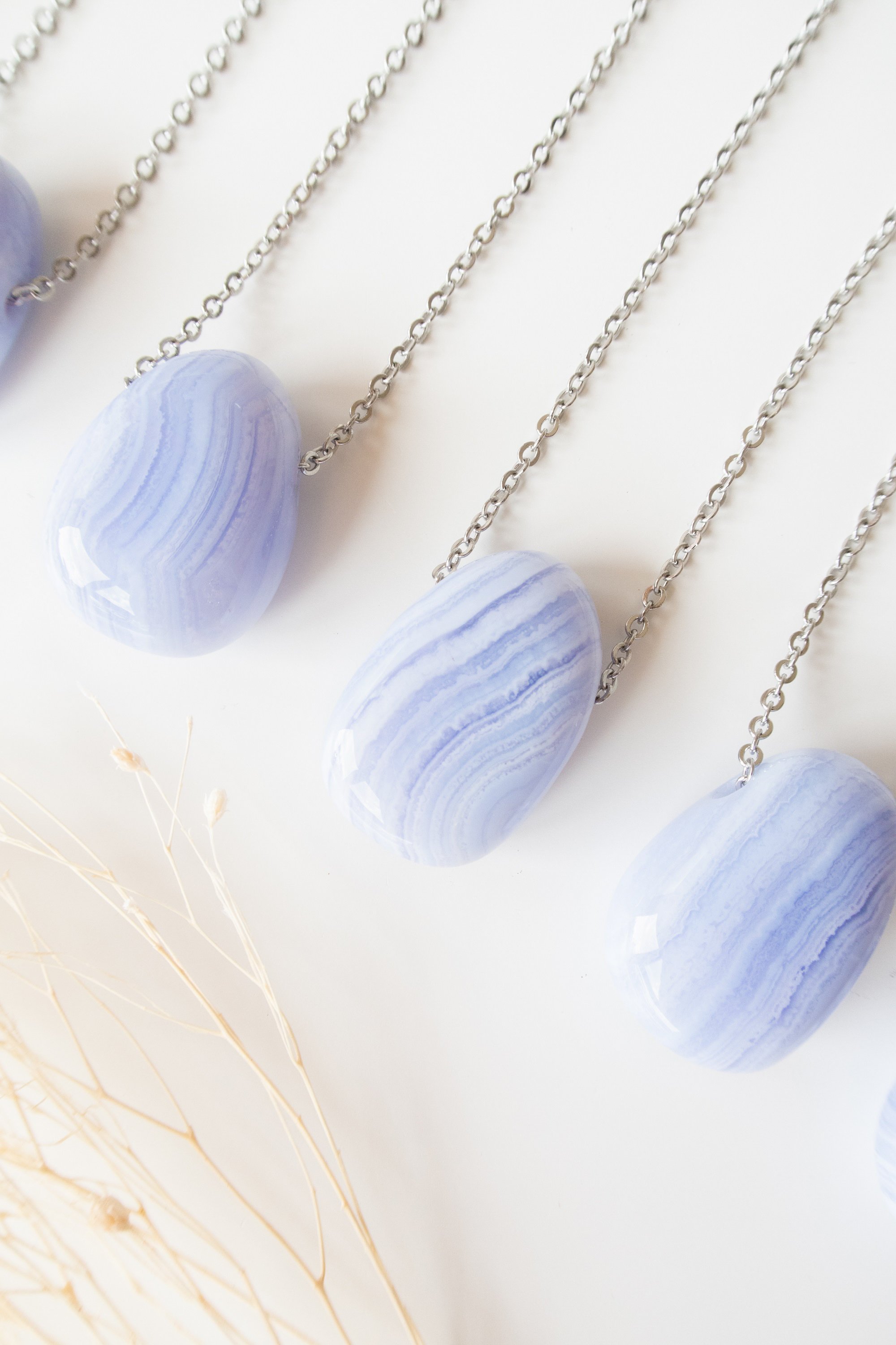 Collana in Agata dal Pizzo Blu