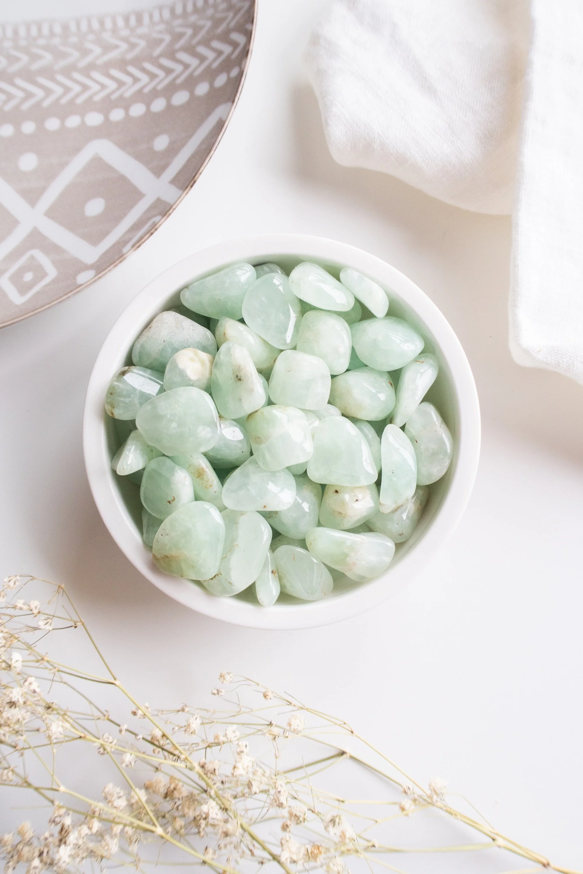 Pietra burattata di Prehnite