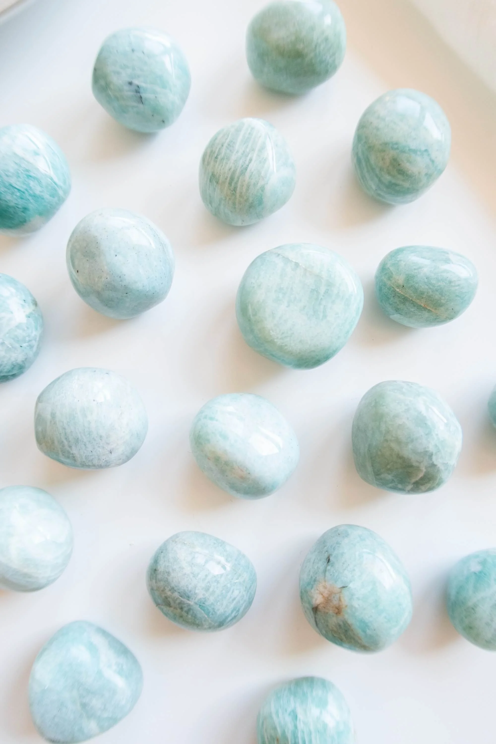 Perline Di Amazzonite Naturale, Filo Di Pietre Preziose Blu - Foto 11