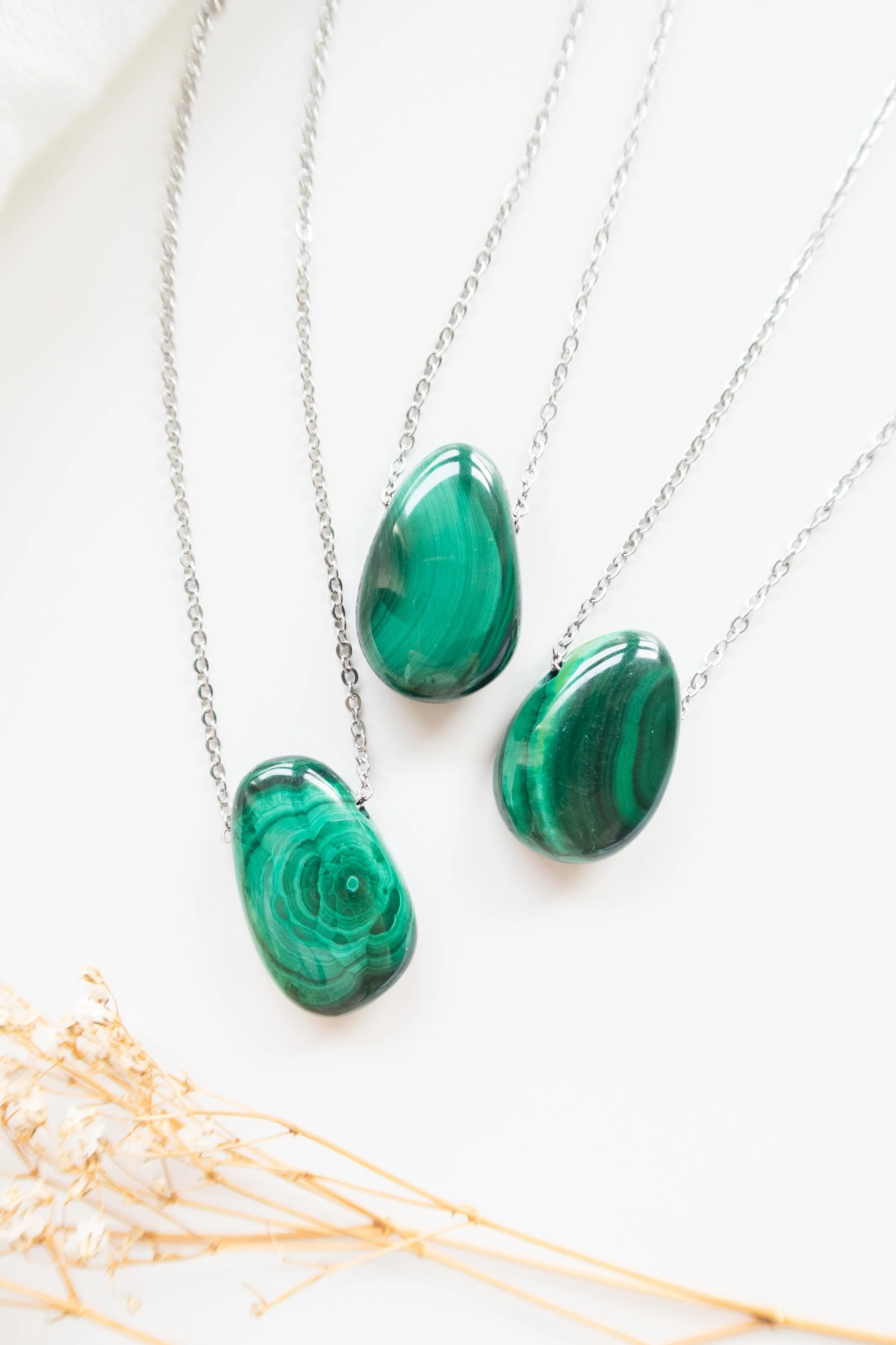 Collana in Malachite