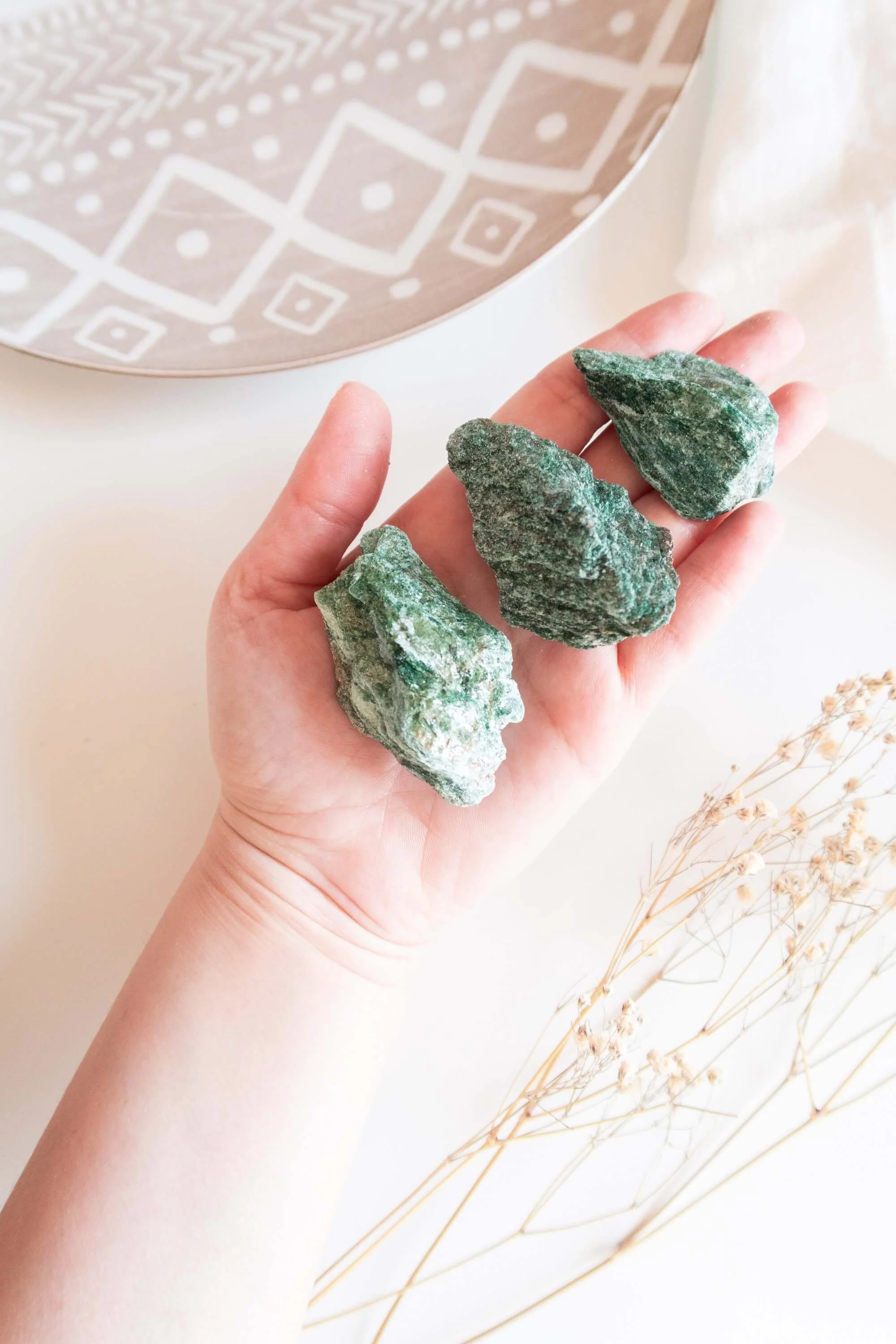 Pietra grezza di Fuchsite