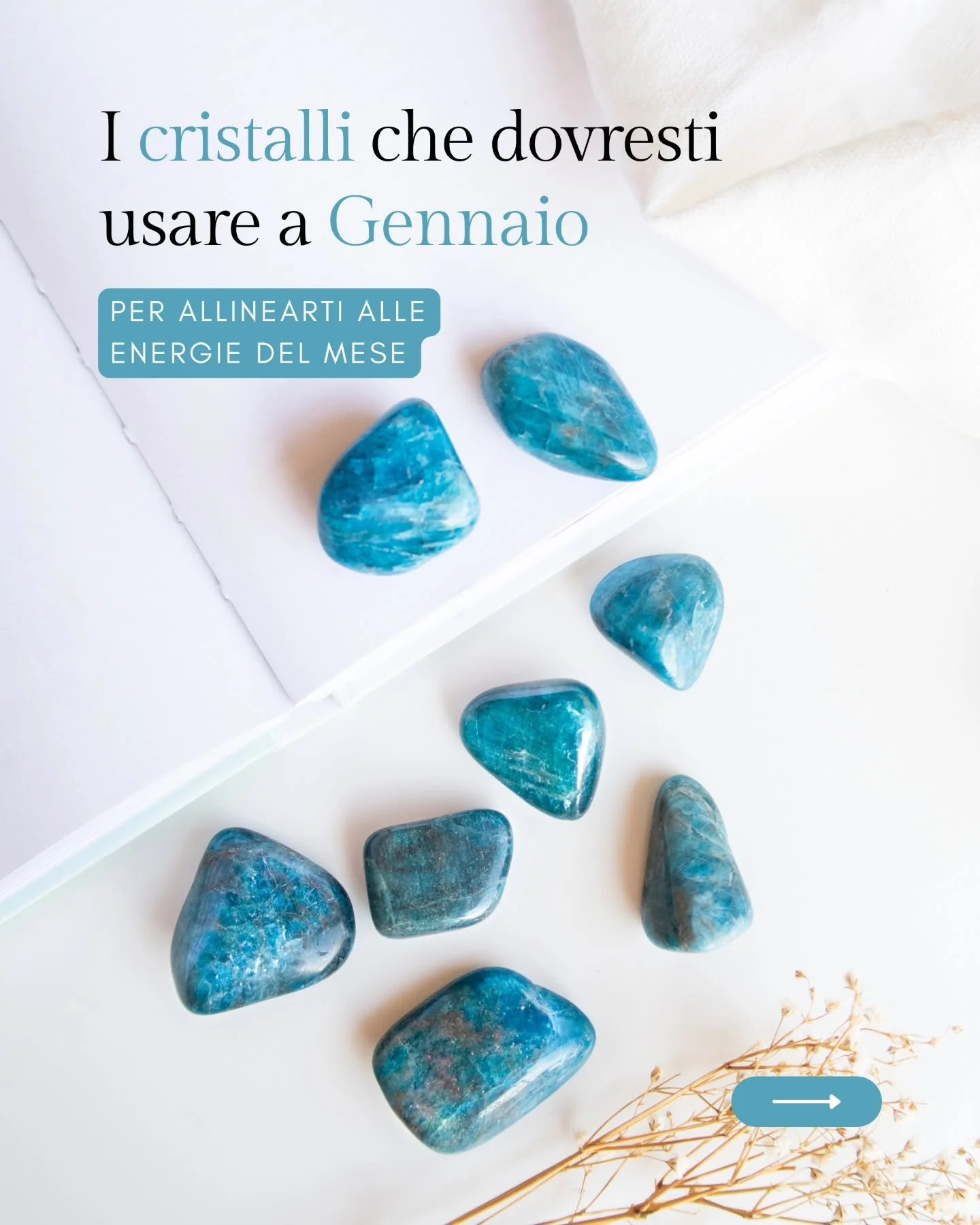 Gennaio non &egrave; un mese in cui si fa di pi&ugrave;. &Egrave; un mese in cui ci si assesta, si riorganizza, si cambia direzione con pi&ugrave; consapevolezza ✨️

In questo post ti consiglio i cristalli da usare nei momenti chiave del mese, per al