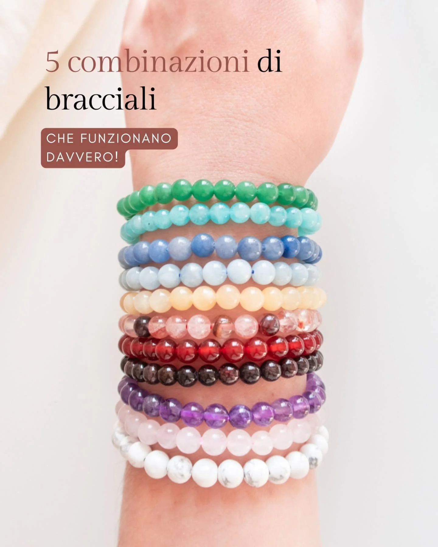 ✨️Abbinare i cristalli &egrave; uno dei modi migliori per esaltare le loro energie. Quando una combinazione &egrave; armonica le propriet&agrave; dei singoli cristalli si sostengono e si completano.

In questo post di consiglio 5 combinazioni di brac