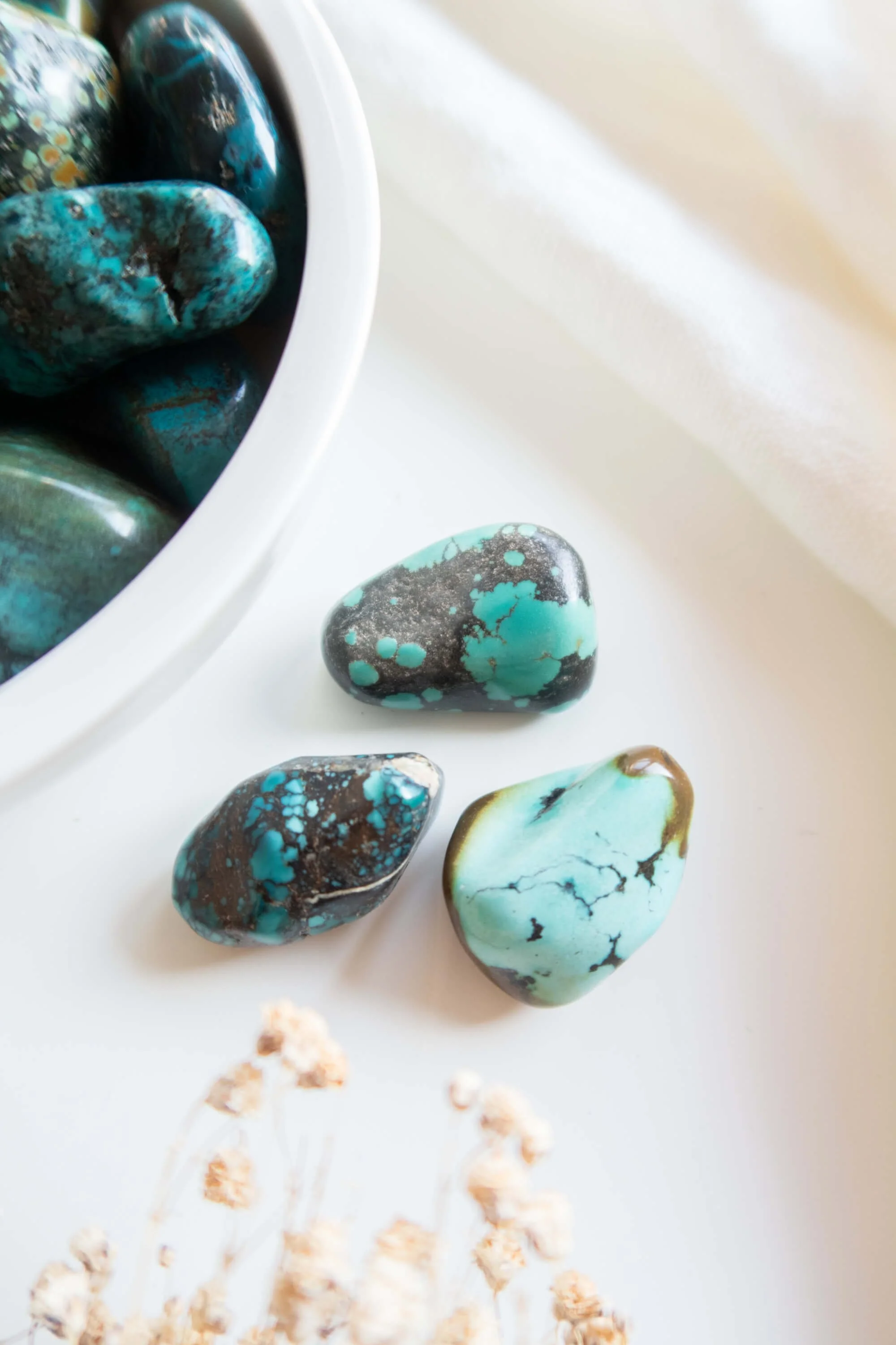 Pietra burattata di Turchese naturale