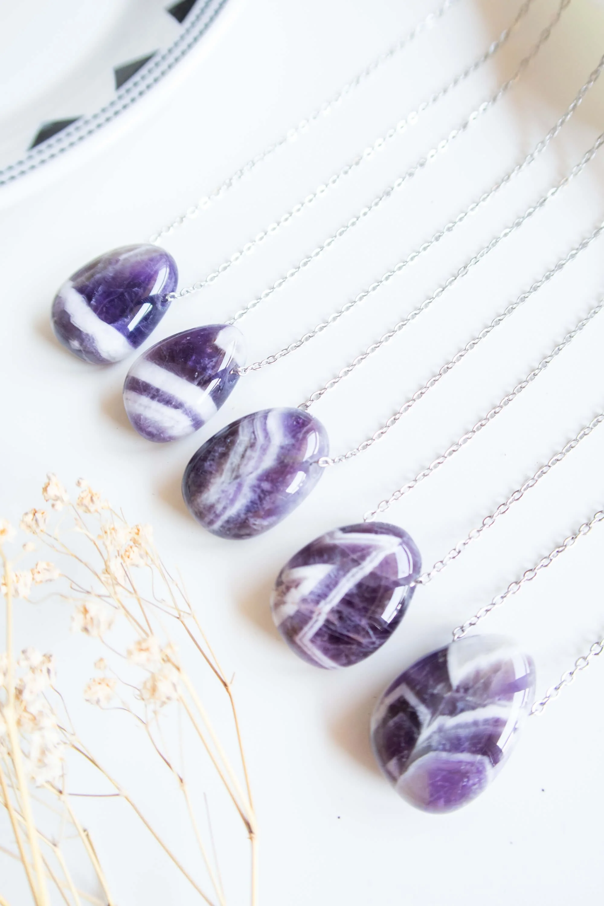 Collana in Ametista Chevron