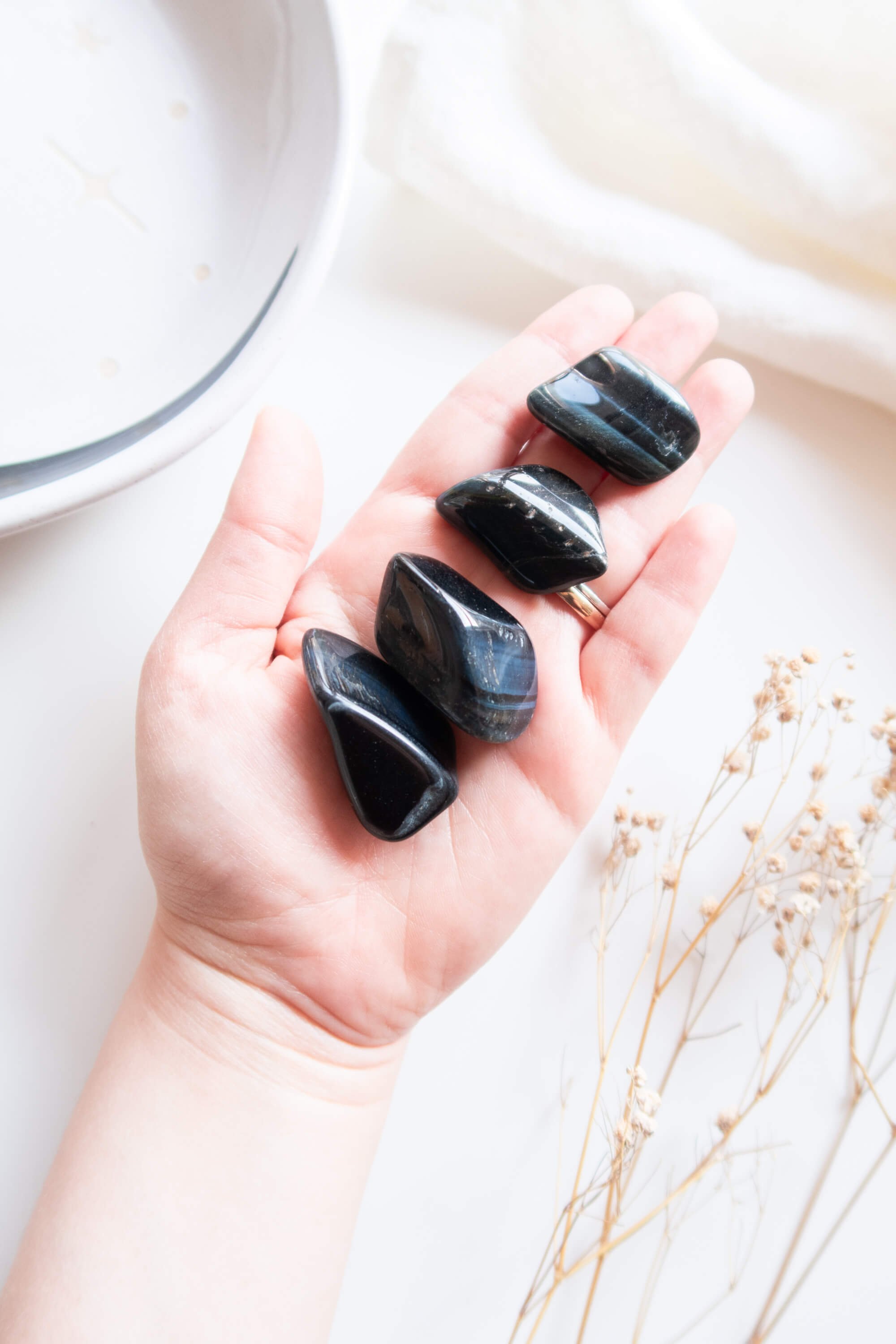 Pietra burattata di Occhio di Falco