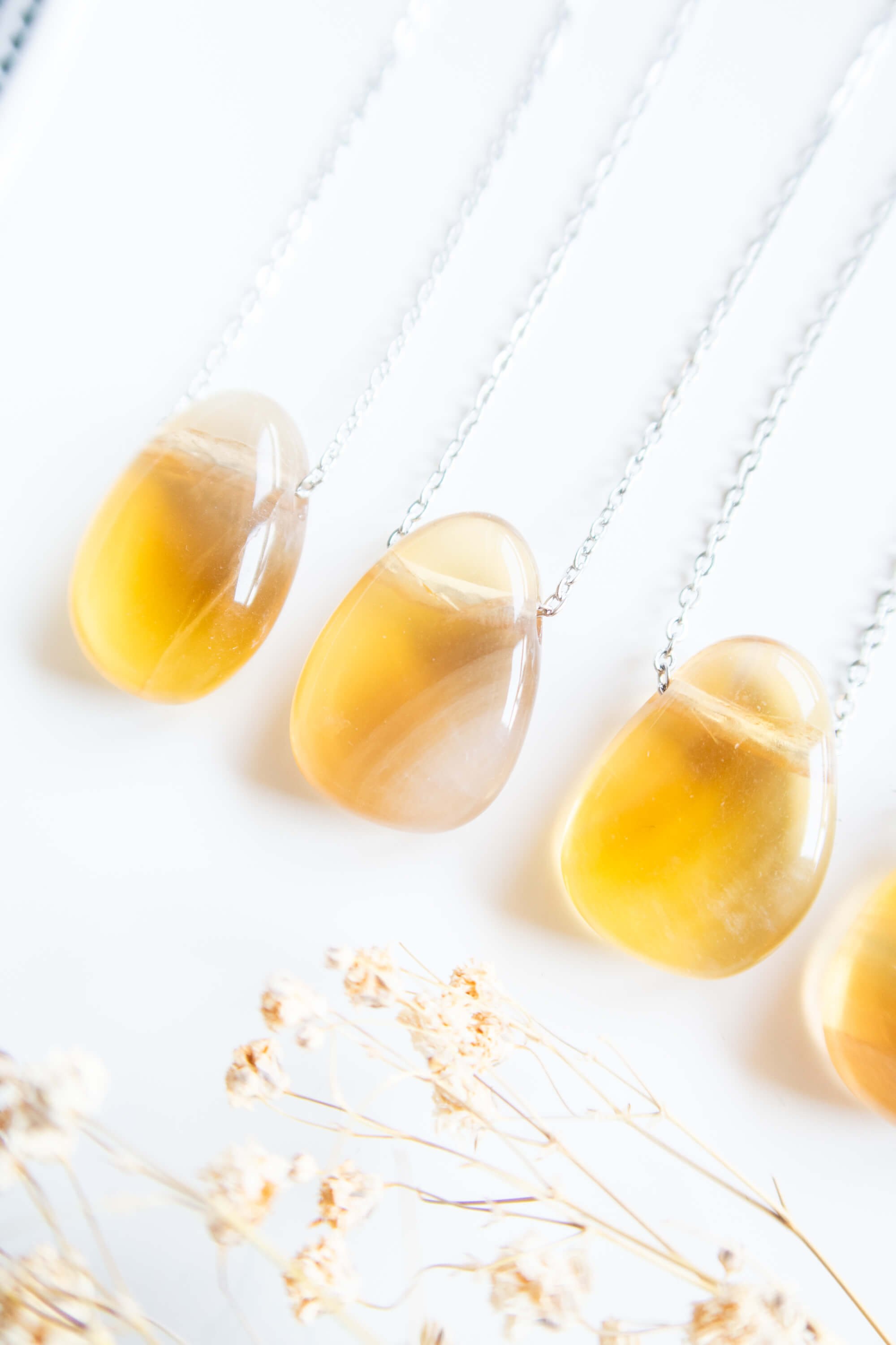 Collana in Fluorite Gialla