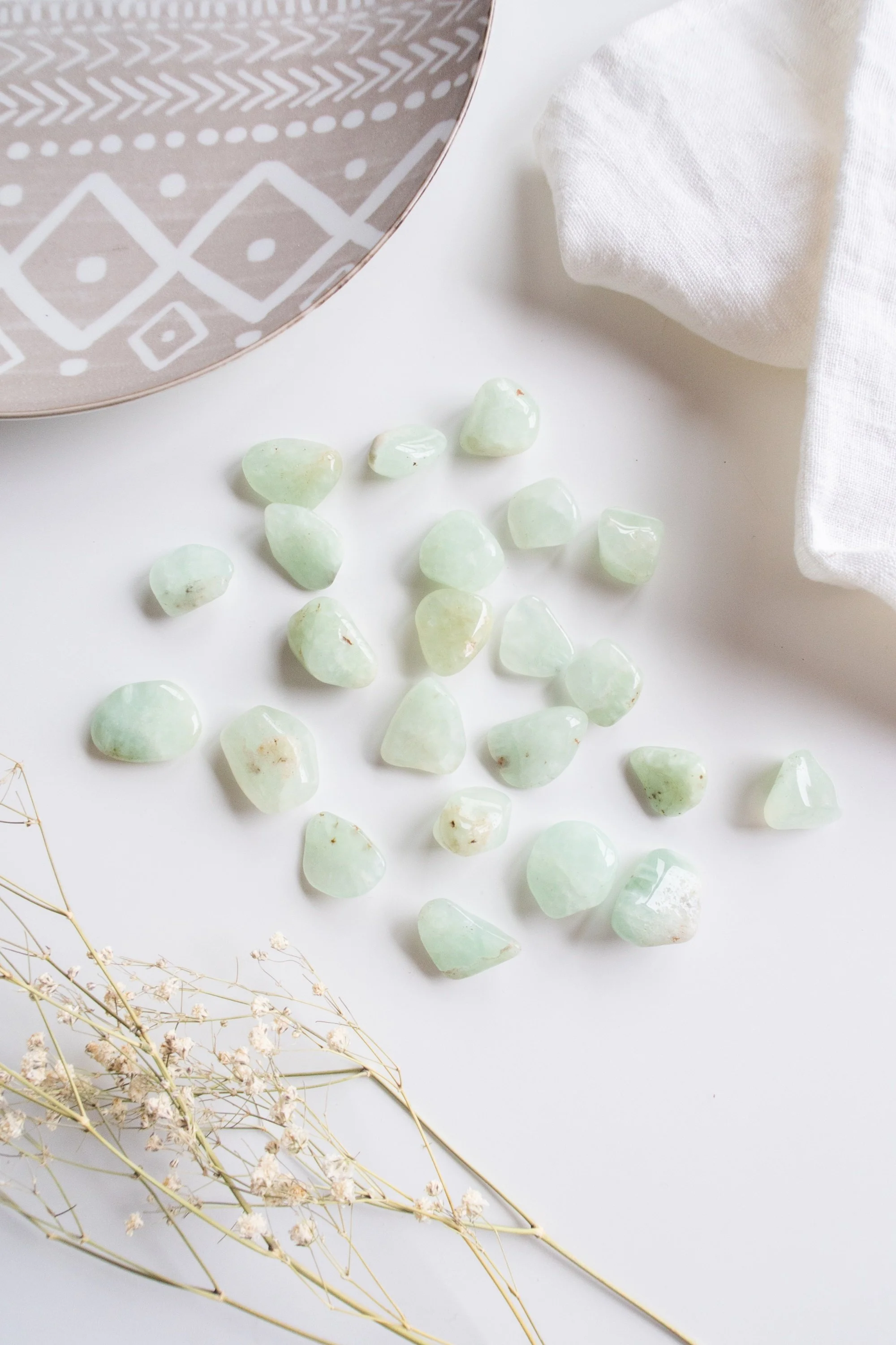 Pietra burattata di Prehnite