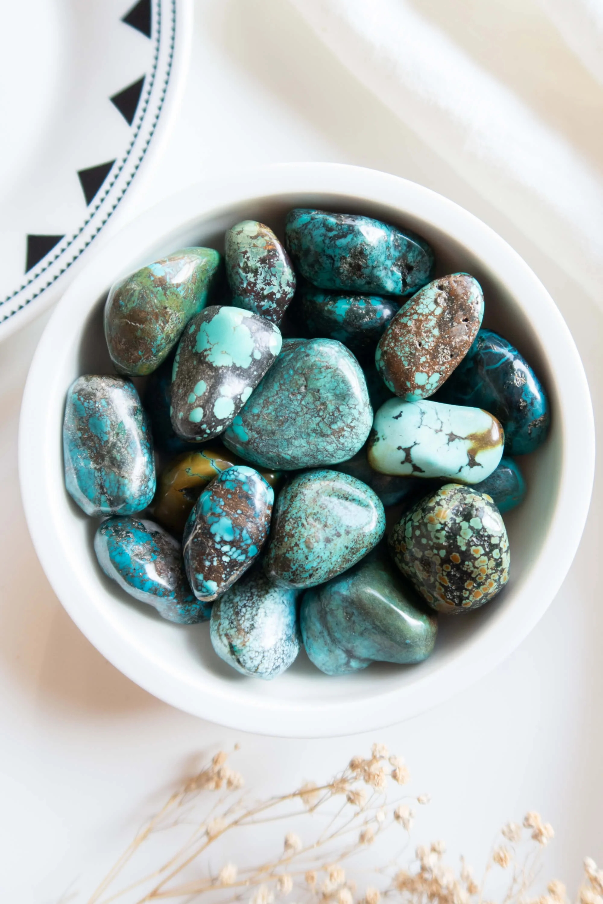 Pietra burattata di Turchese naturale