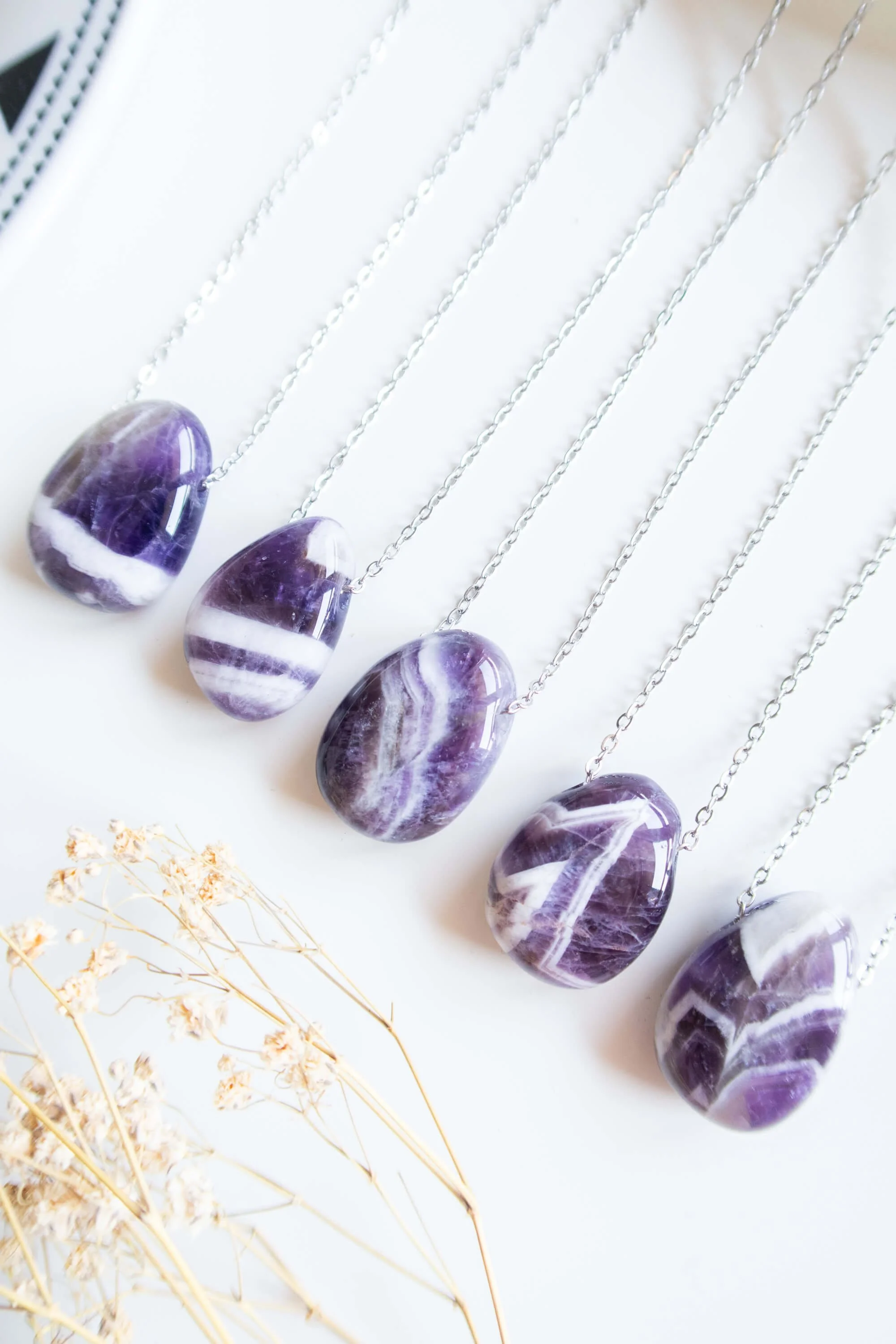 Collana in Ametista Chevron