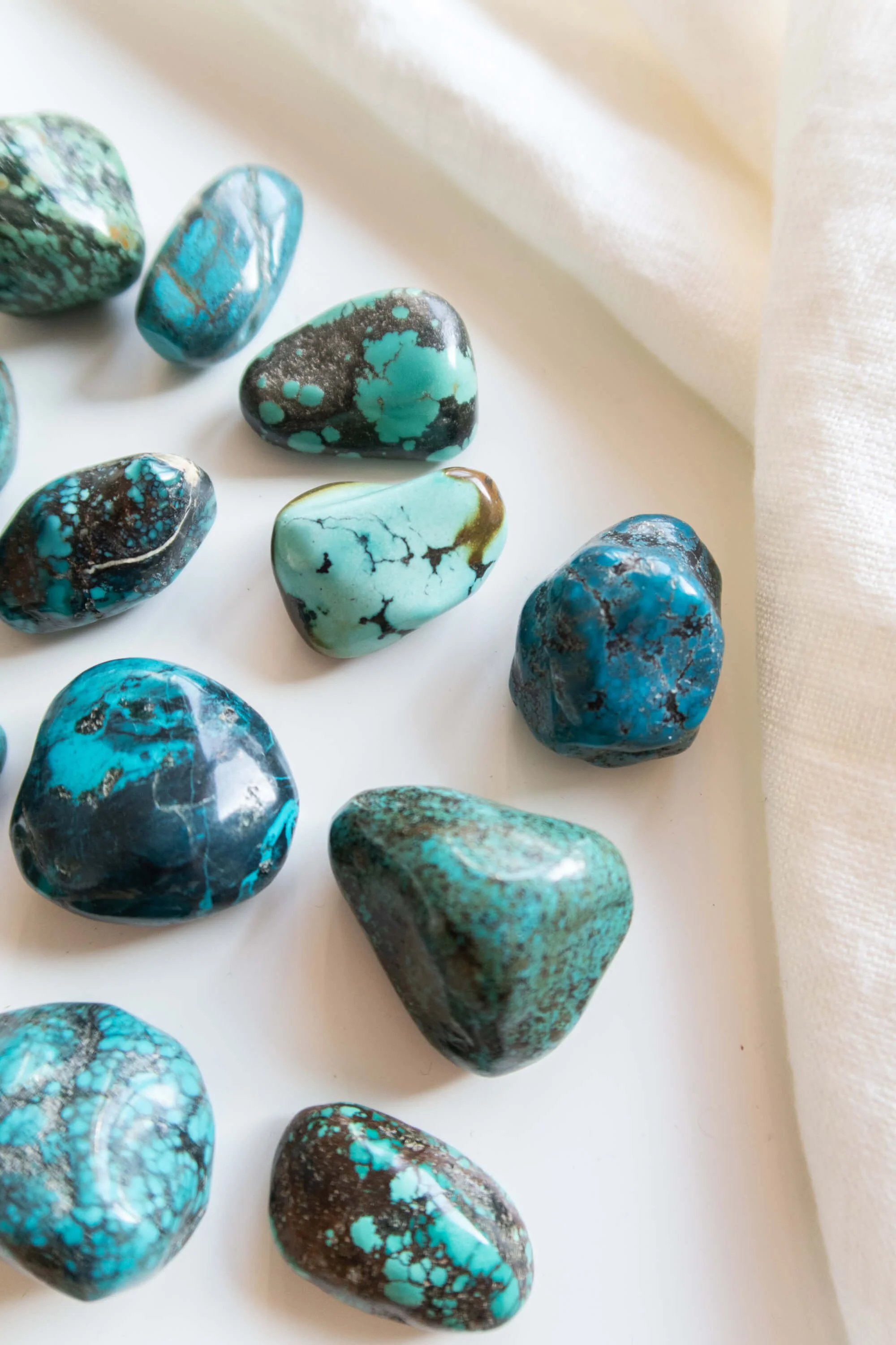 Pietra burattata di Turchese naturale