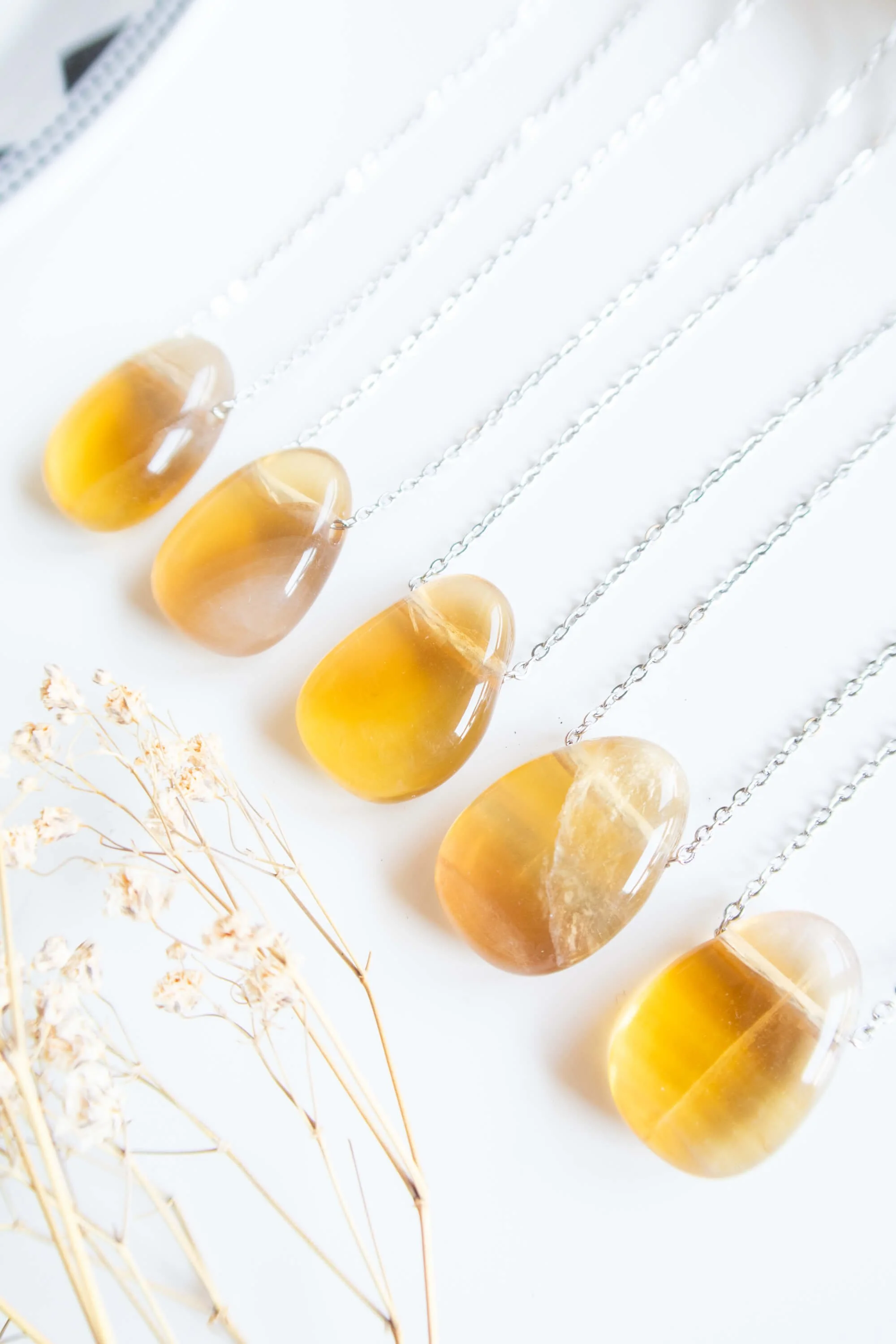 Collana in Fluorite Gialla