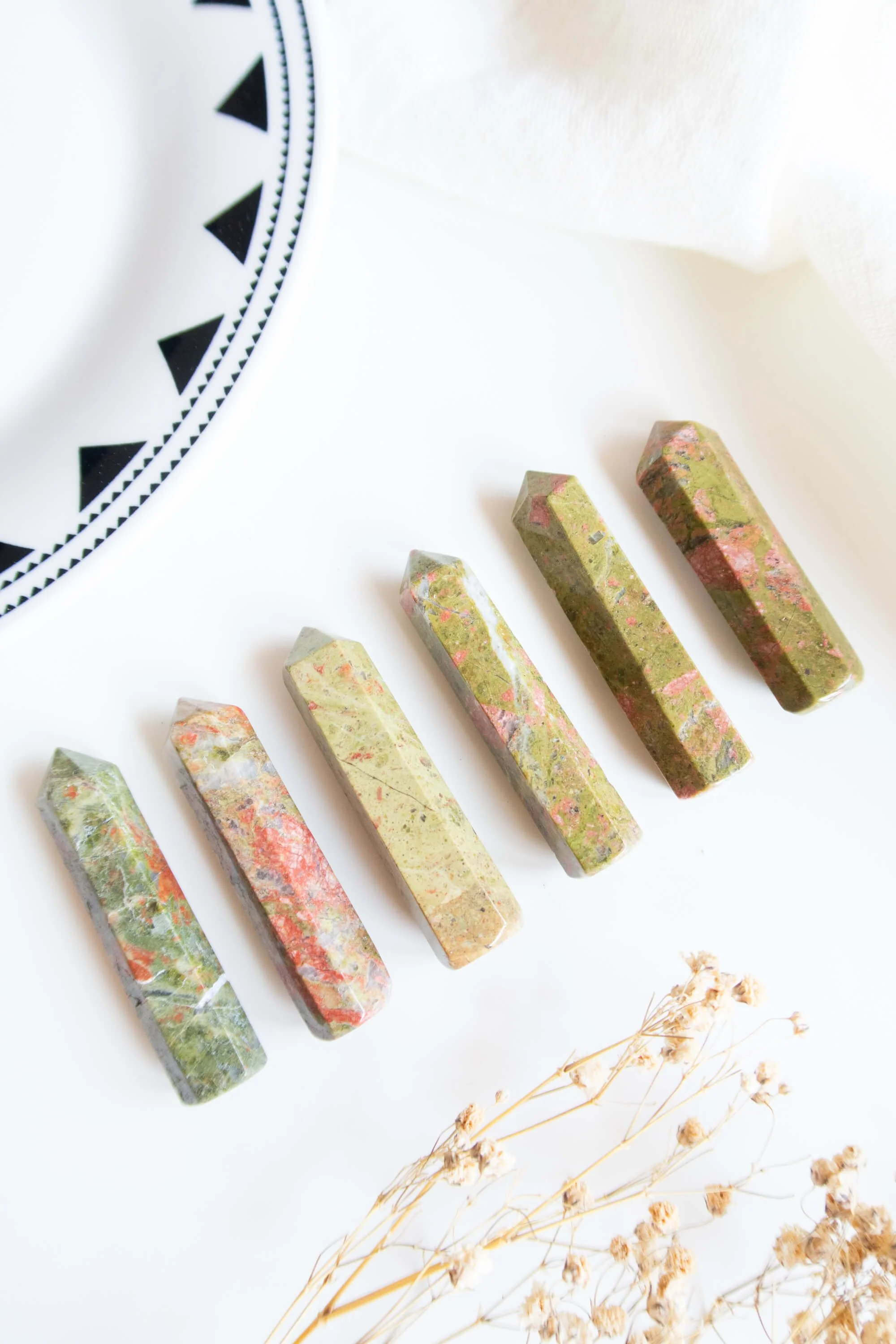Mini punta di Unakite