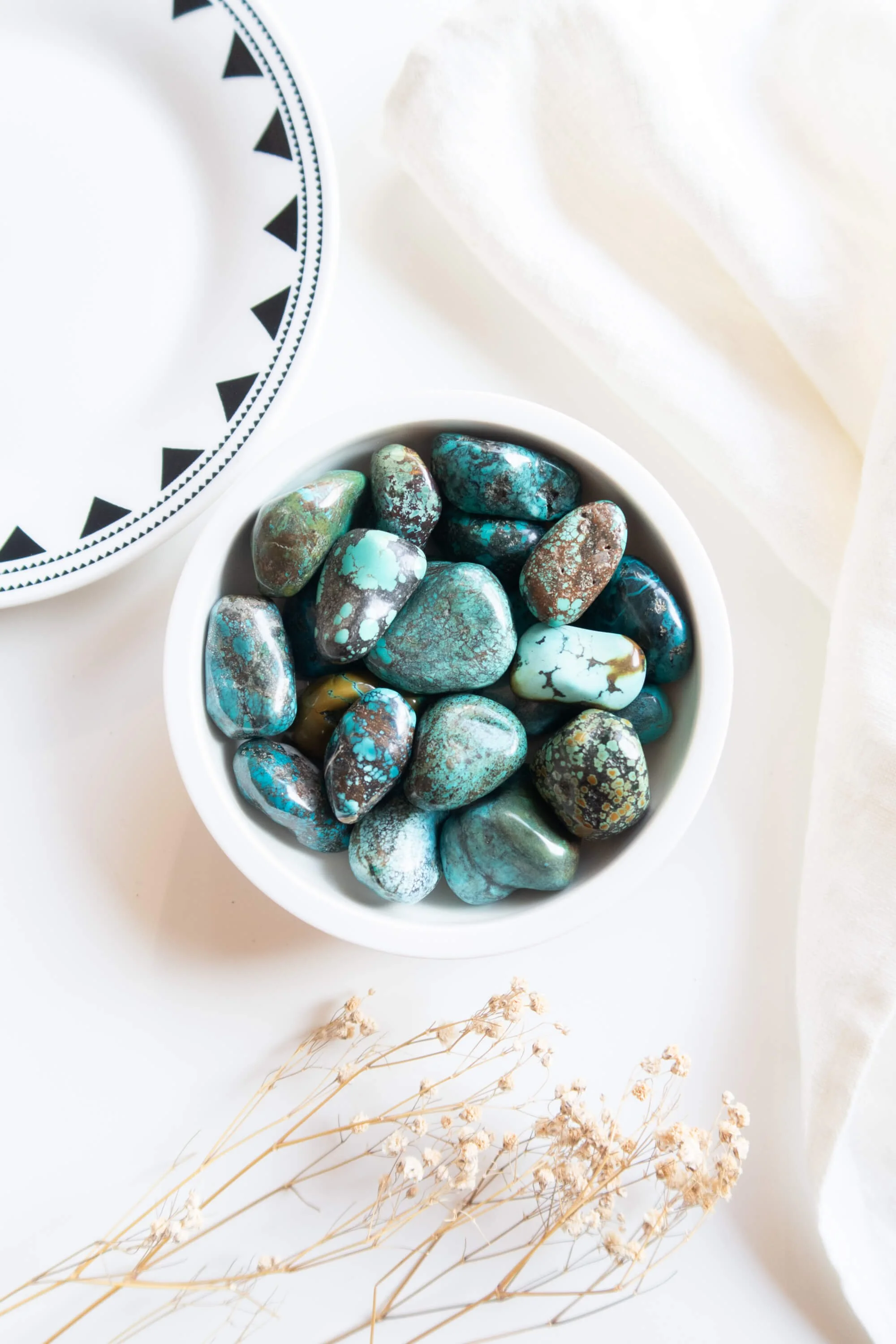 Pietra burattata di Turchese naturale