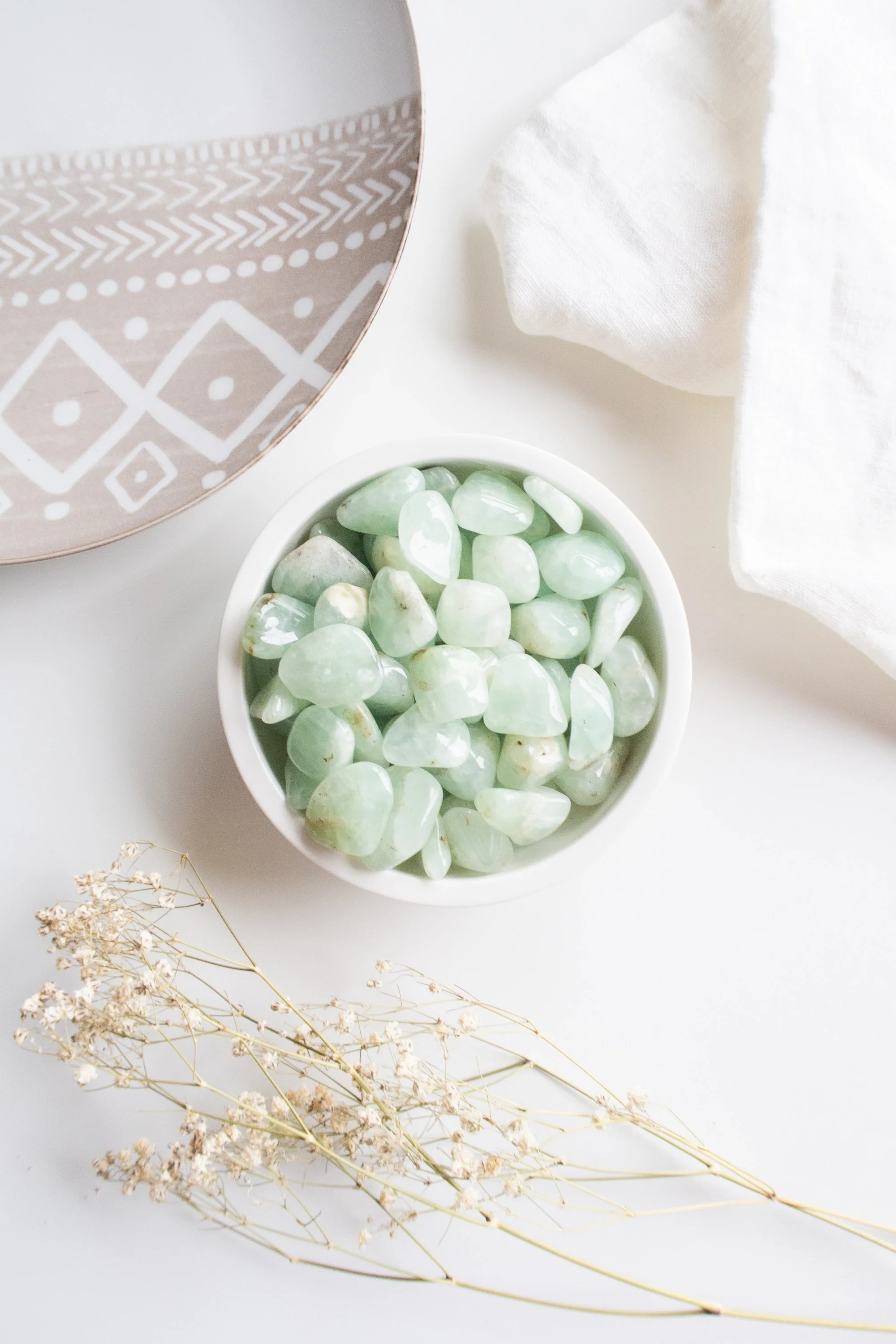 Pietra burattata di Prehnite