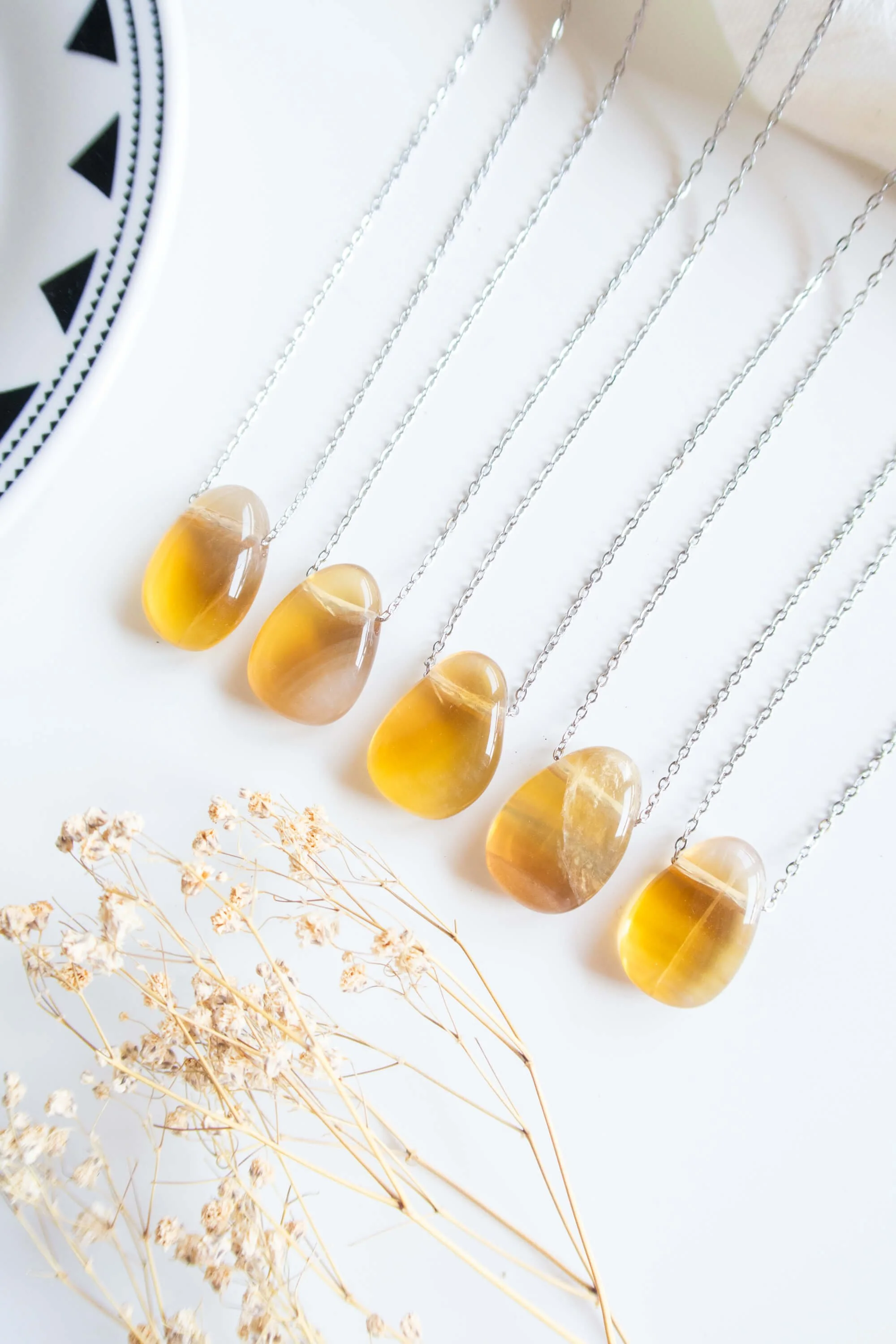 Collana in Fluorite Gialla