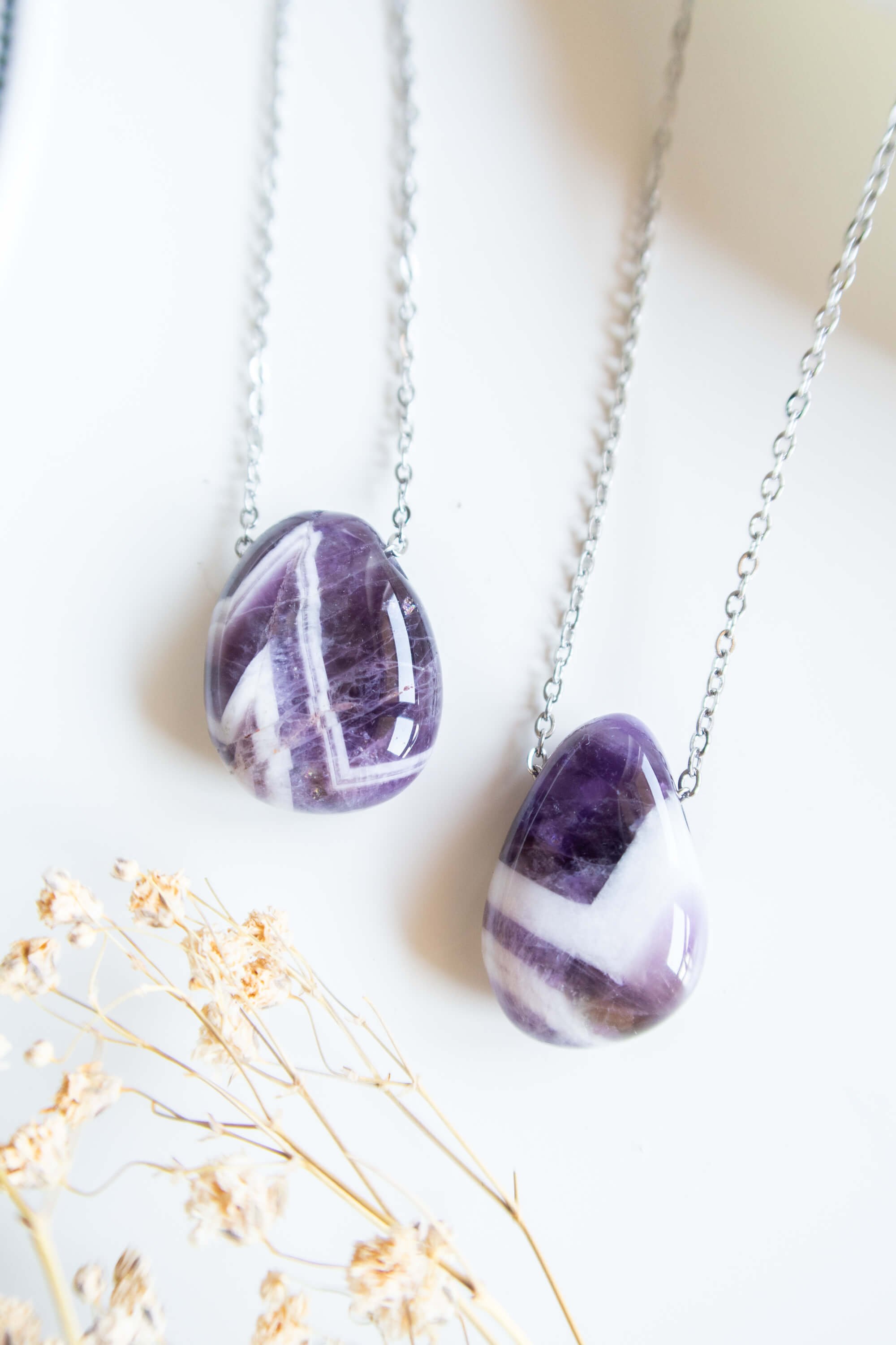 Collana in Ametista Chevron