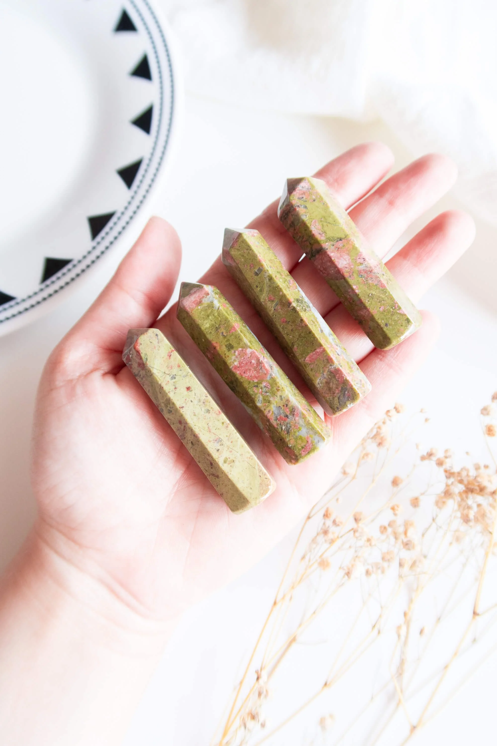 Mini punta di Unakite