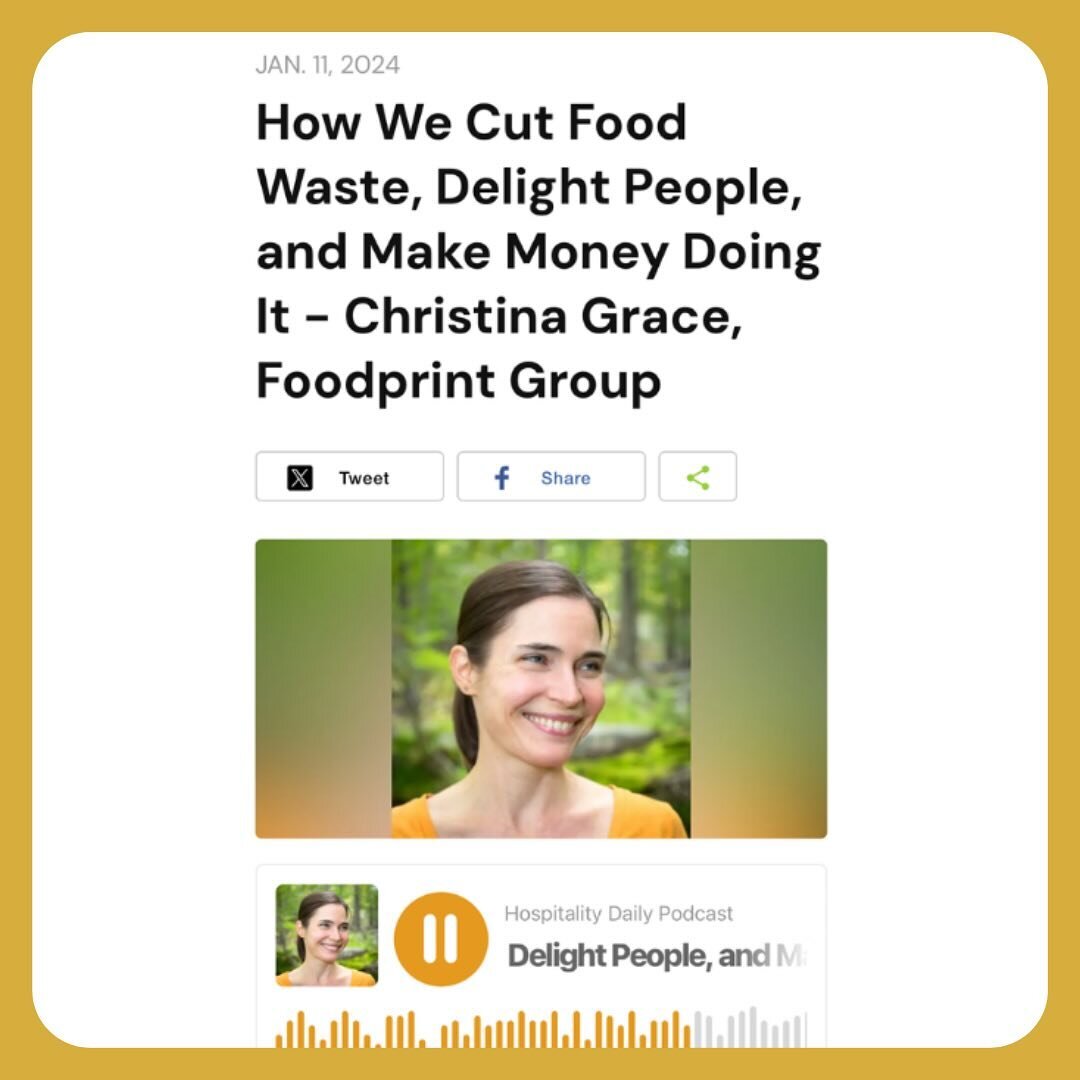 What an honor for our CEO, Christina, to be hosted on today&rsquo;s @hospitality_daily🍍 podcast episode! Tune in to hear about how we use our tools and expertise to implement zero waste programs and drive employee engagement 🎯 Find it on Apple Podc