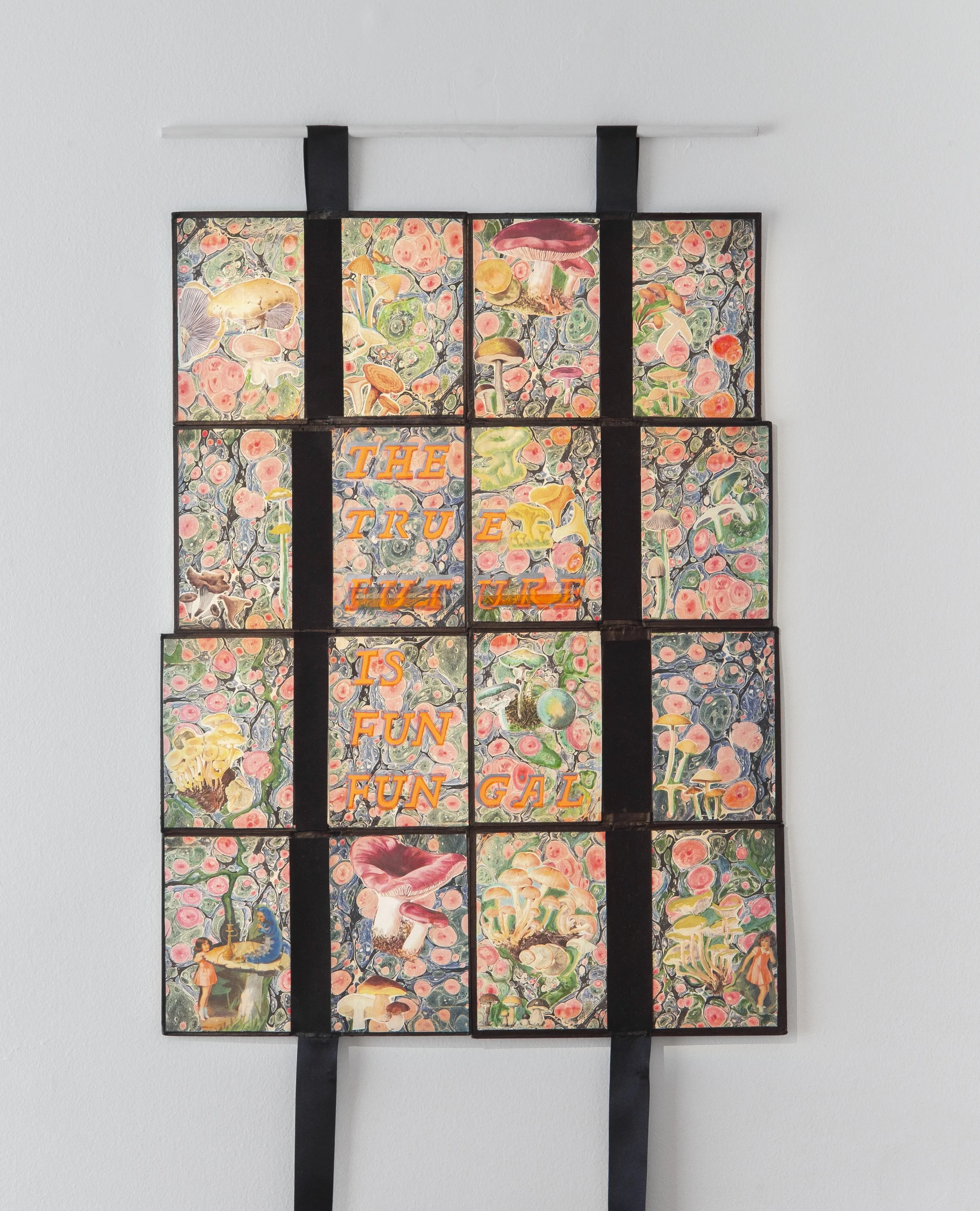 Alice in Wonderland XIII
2025
Vintage hardback books, wood, ribbons.
Dimensions variable.
