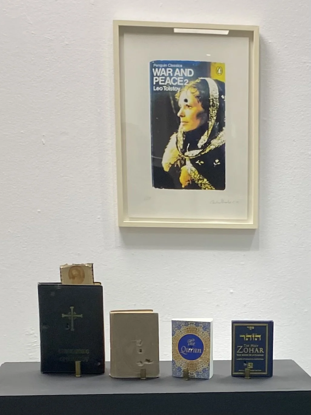 Four religious -Wounded Books installation view