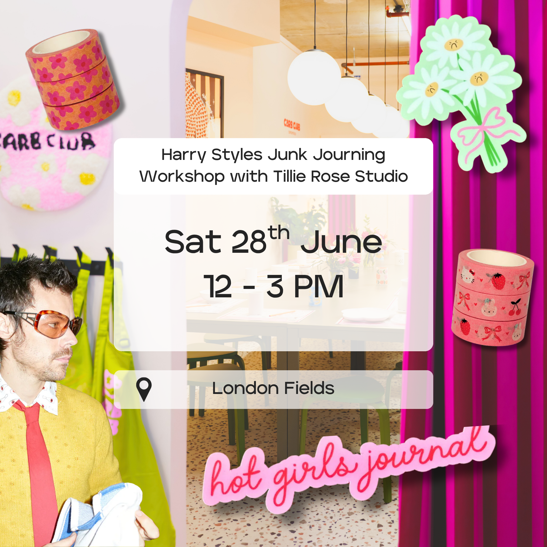 Harry Styles Themed Junk Journalling with Tillie Rose Studio 28.06 - 12 PM