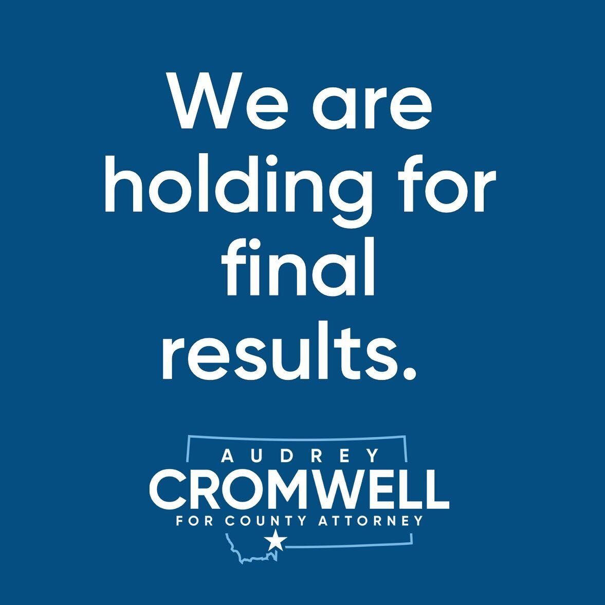 Morning all! I expected that taking on an entrenched incumbent for the betterment of our community would be a challenge. Results will likely be updated this evening&mdash;so in the meantime we will exercise patience in MT's democratic procedure, rest