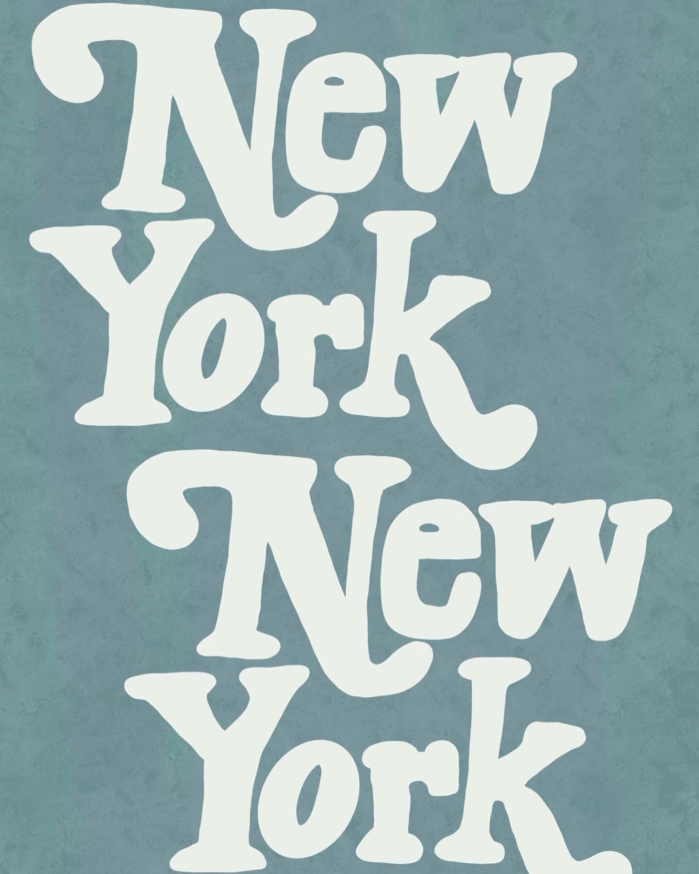 Some recent typography work using Procreate. 

#graphicdesign #typography #newyork