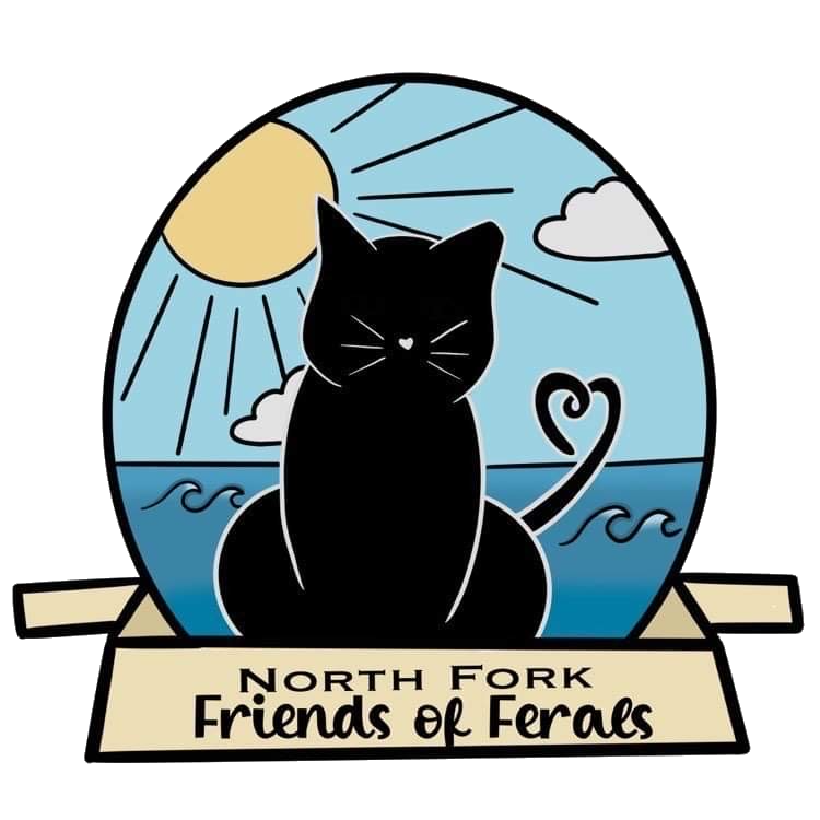 Kitty logo for the North Fork Friends of Ferals non-profit organization