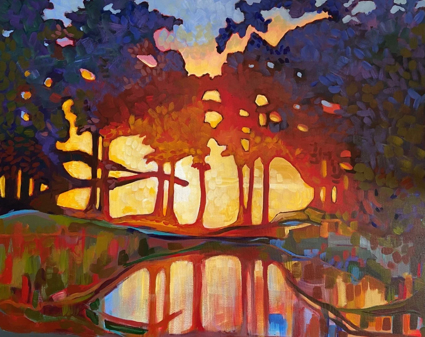 Lidy's Lake  (24"x 36") SOLD