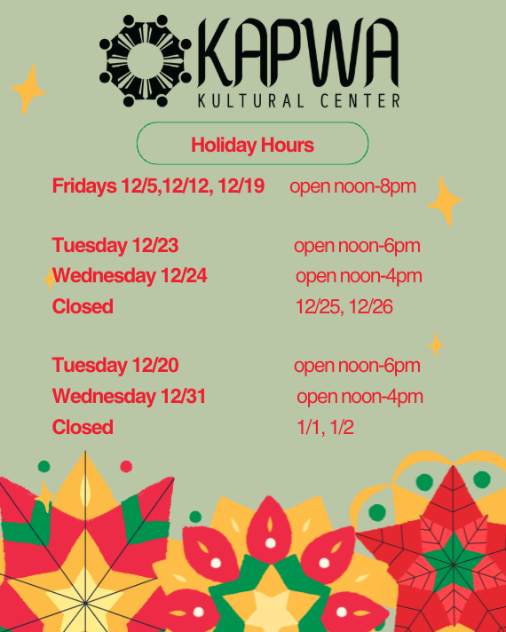 December Holiday Hours