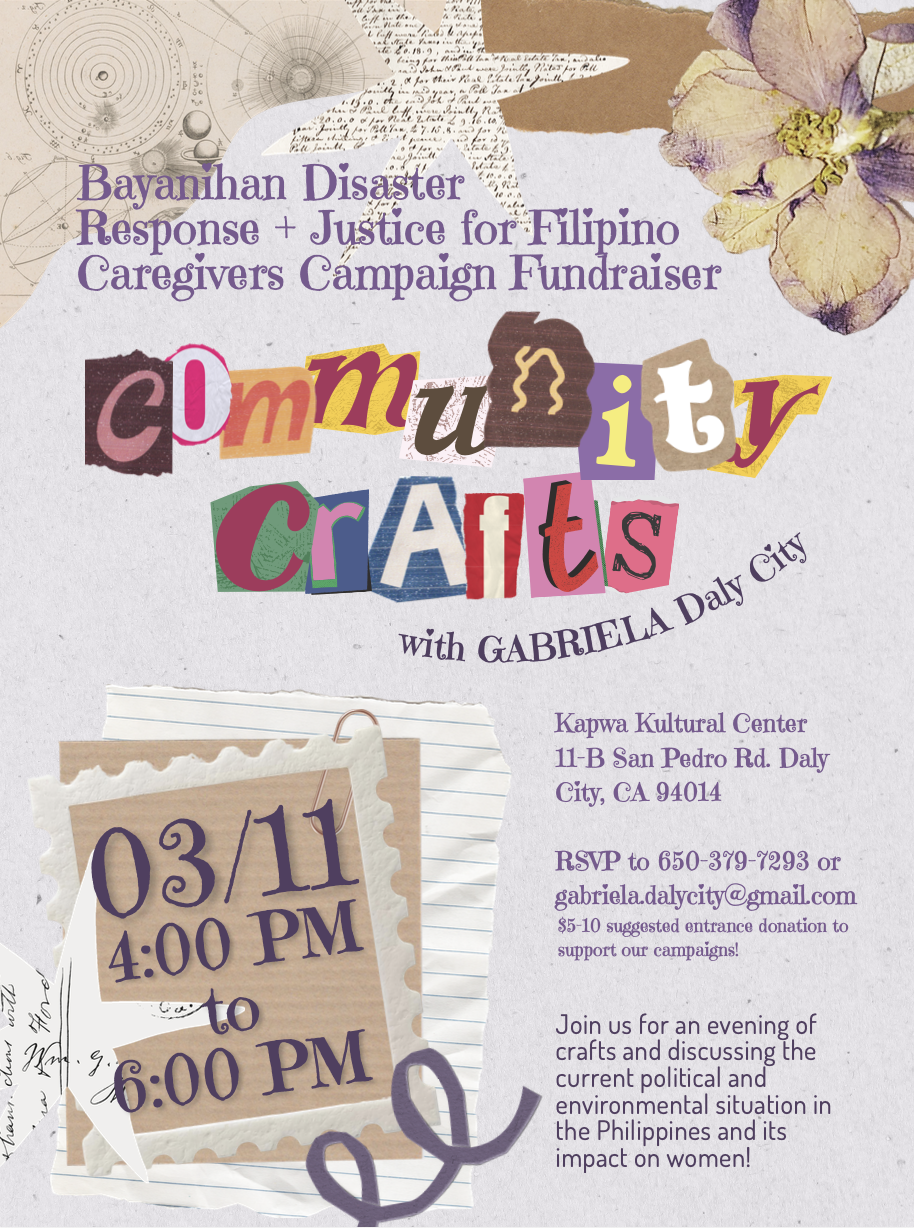Community Crafts with GABRIELA Daly City